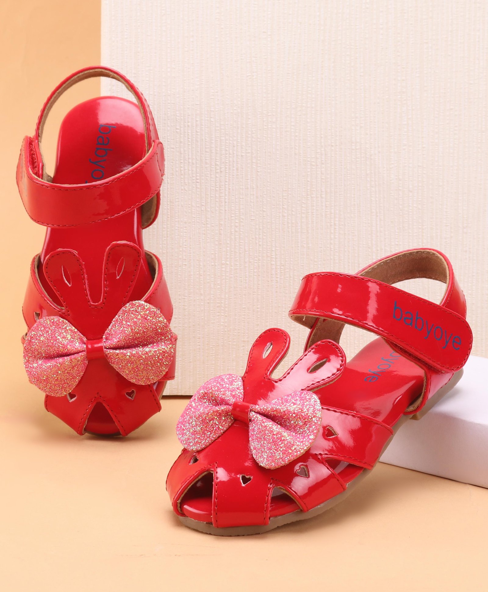 Babyoye Bellies & Peep Toes - Red-image-9