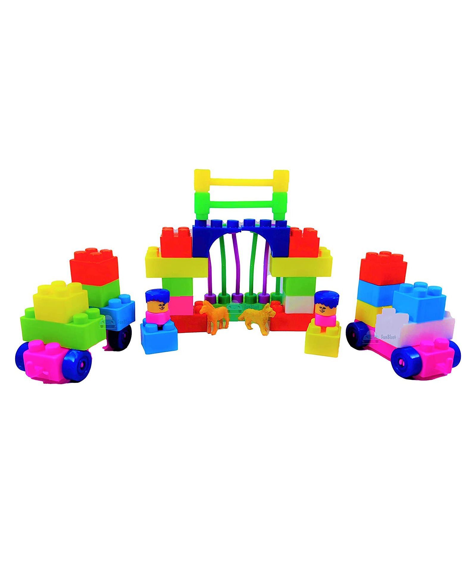 FunBlast Zoo Animal Building Blocks Set Multicolour - 30 Pieces-picture-13