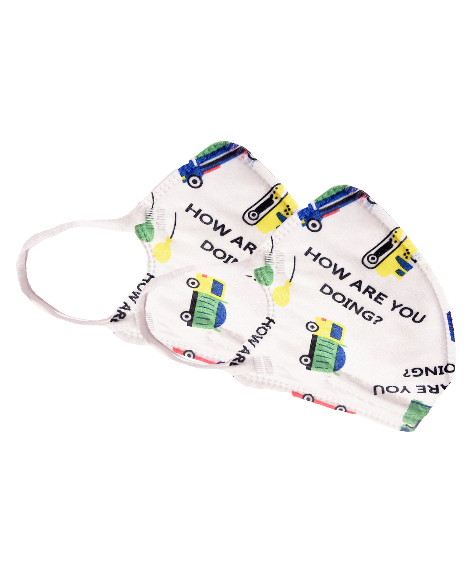Advind Healthcare Smog Guard N95 Kids Mask Without Valve Truck Print Design - Pack of 2-image-20