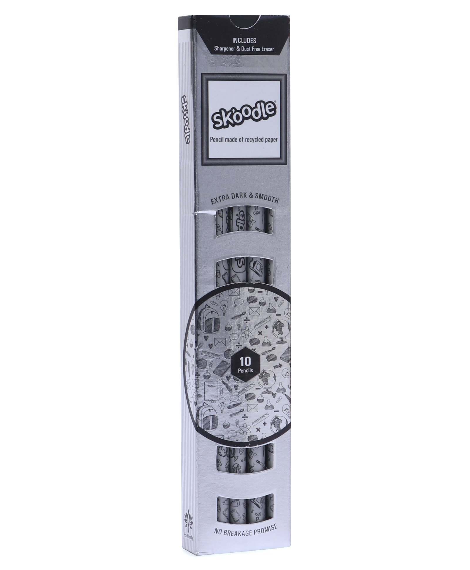 Skoodle Wood Free Recycled Paper Pencils - Silver-picture-16