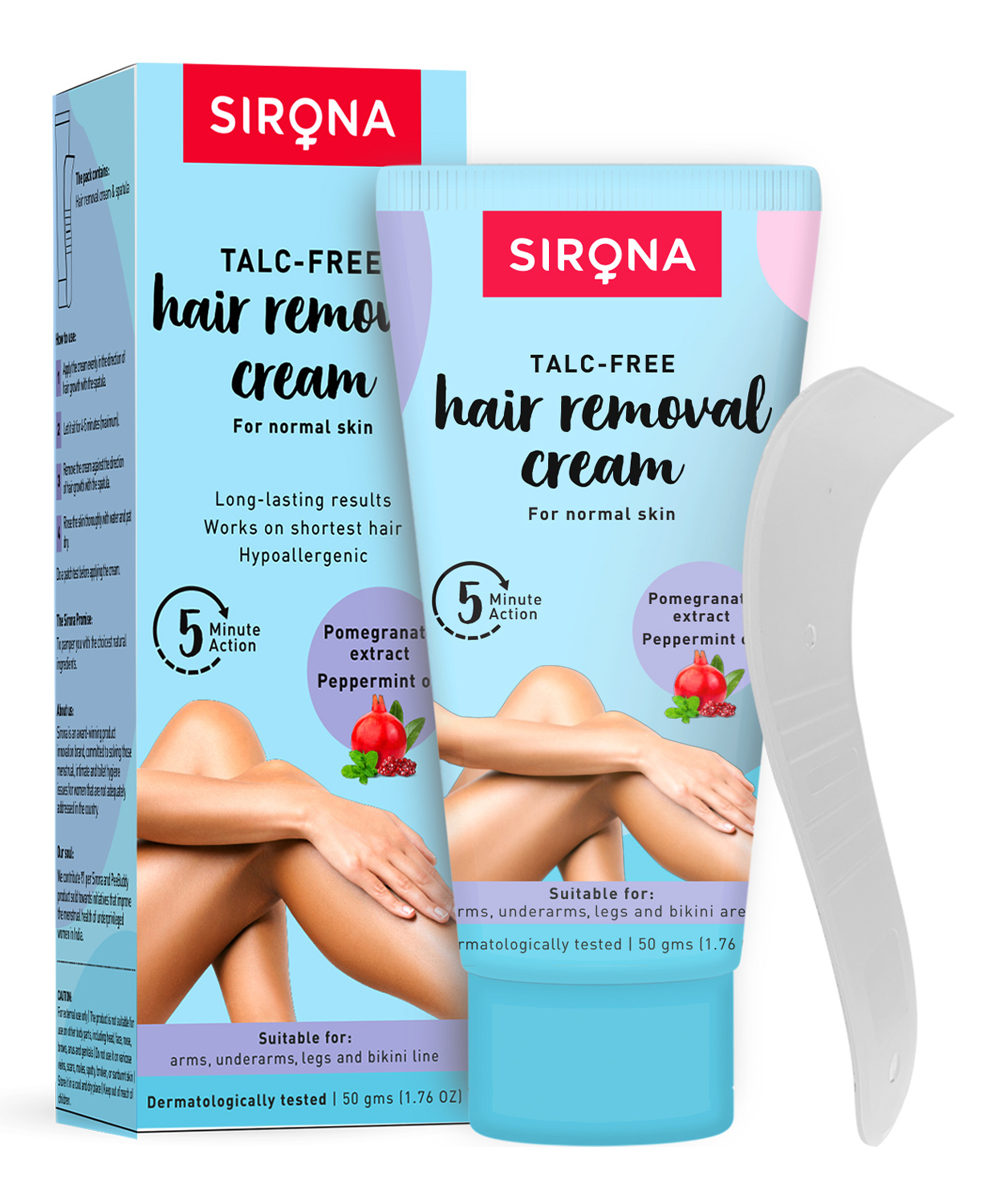 Sirona Talc Free Bikini Line & Body Hair Removal Cream for Normal Skin - 50gm Online in India, Buy at Best Price from - 9895187 Sirona Talc Free Bikini Line & Body Hair Removal Cream for Normal Skin - 50gm Online in India, Buy at Best Price from - 9895187