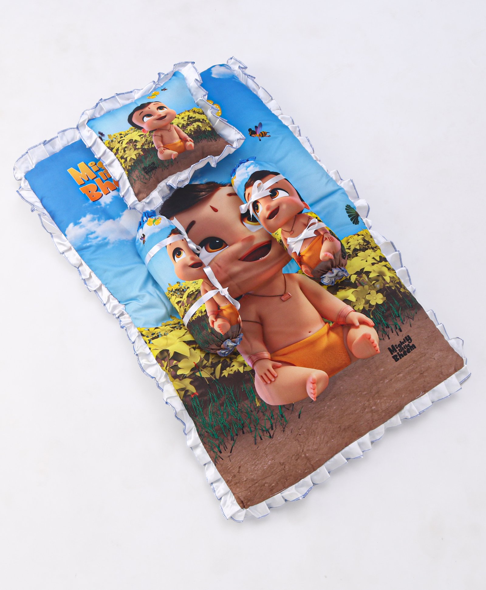 Chhota Bheem By Bt Baby Bedding Set Mighty Bheem Print Multicolour Online In India Buy At Best Price From Firstcry Com
