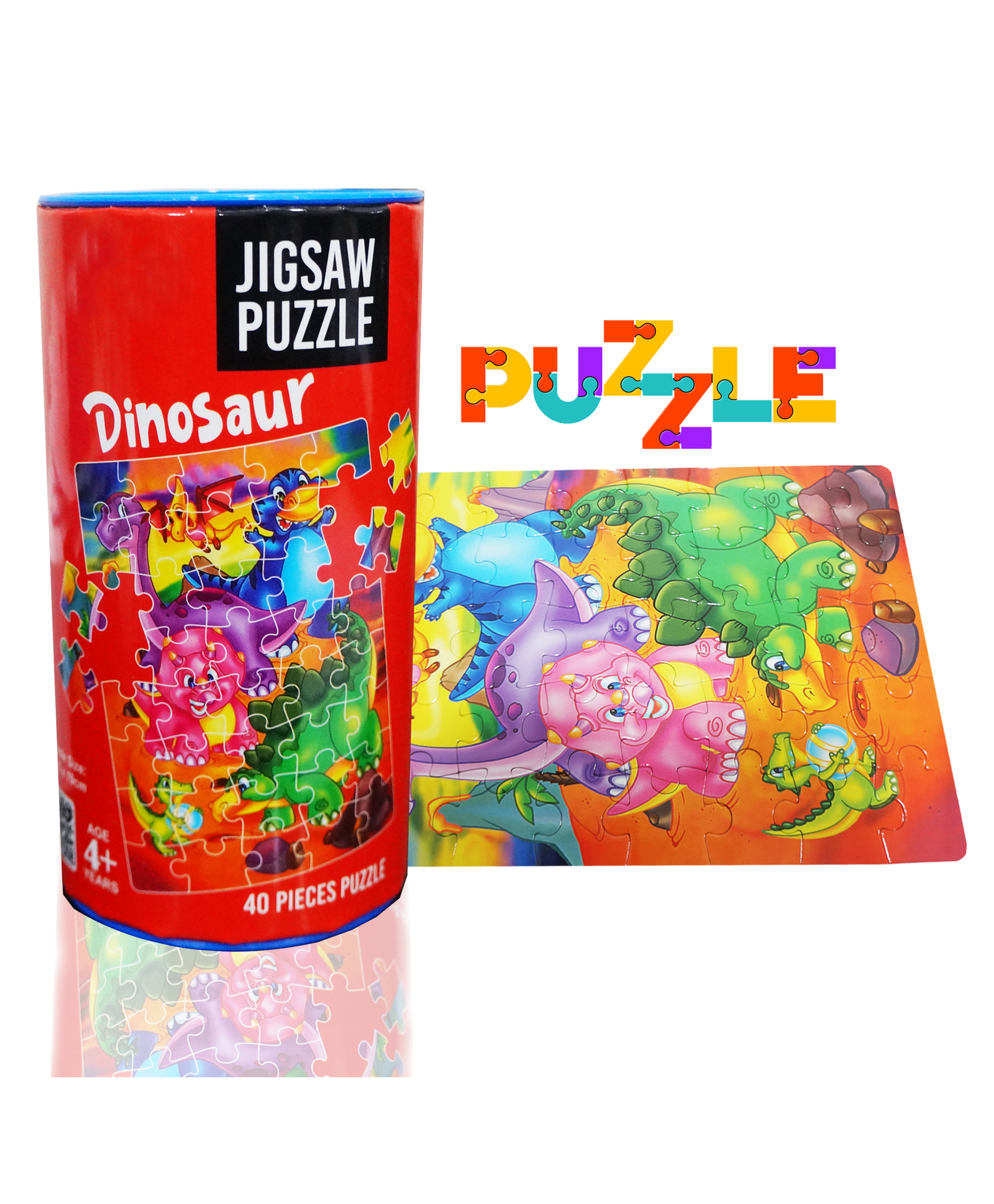 Muren Dinosaurs Jigsaw Puzzles Multicolour - 40 Pieces-picture-24