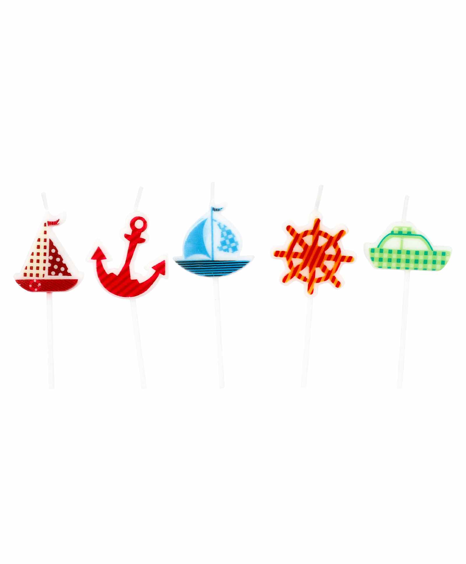 Party Anthem Sailor Themed Cake Candle with Stick - Pack of 5-image-22