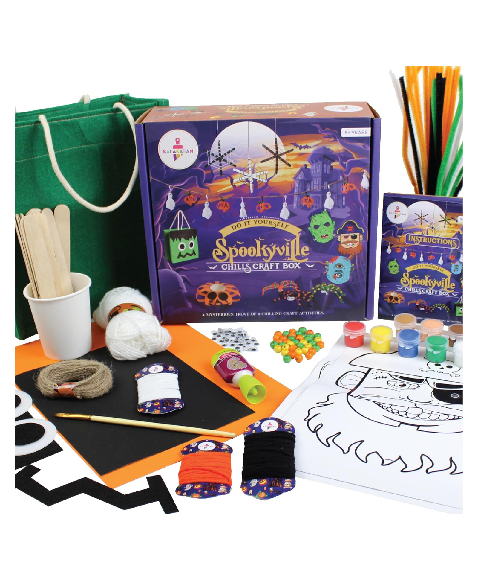 Kalakaram Halloween Chills Craft Box - Multicolor-picture-28