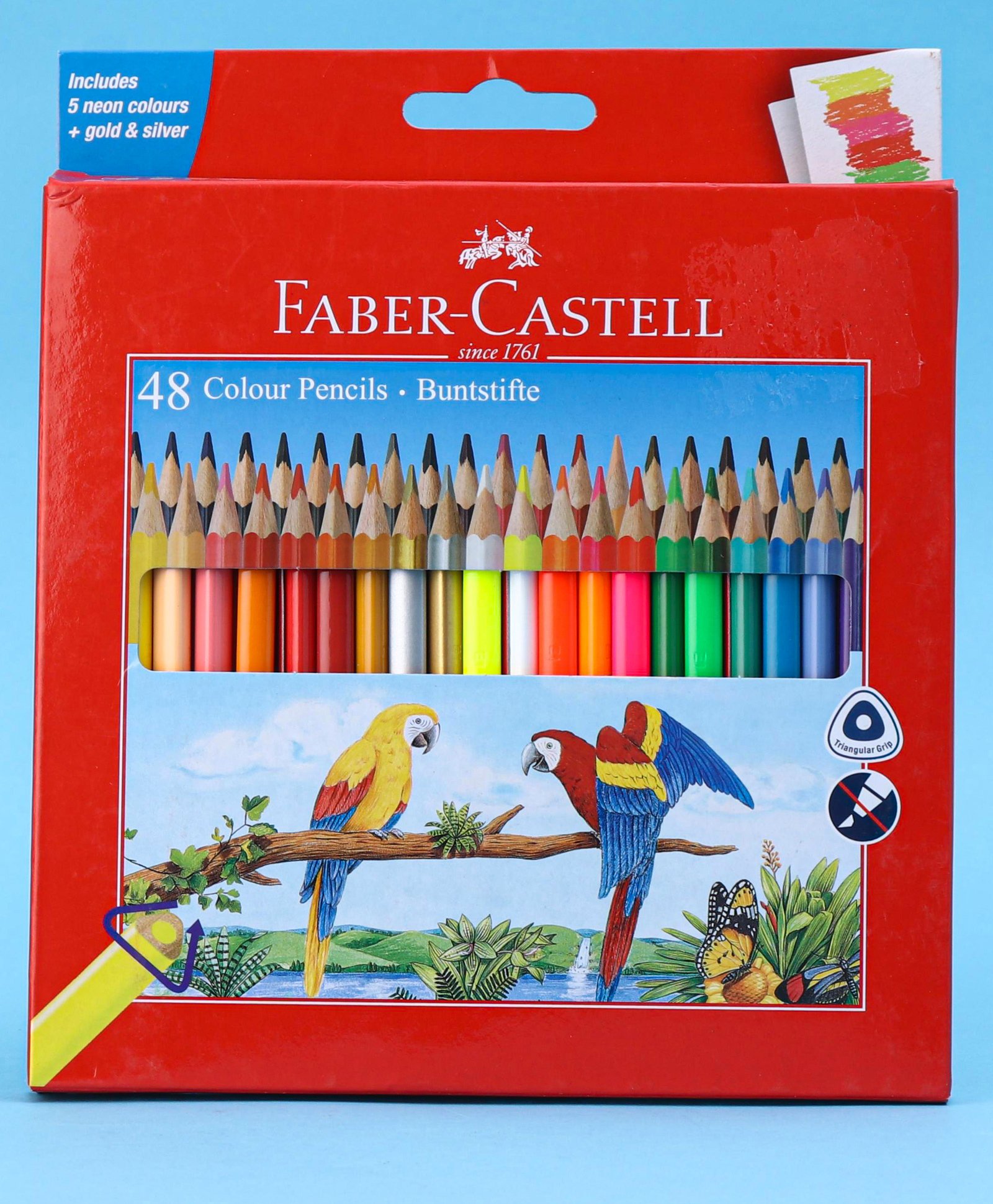 Faber Castell Colour Pencils Set of 48 - Multicolour-picture-13
