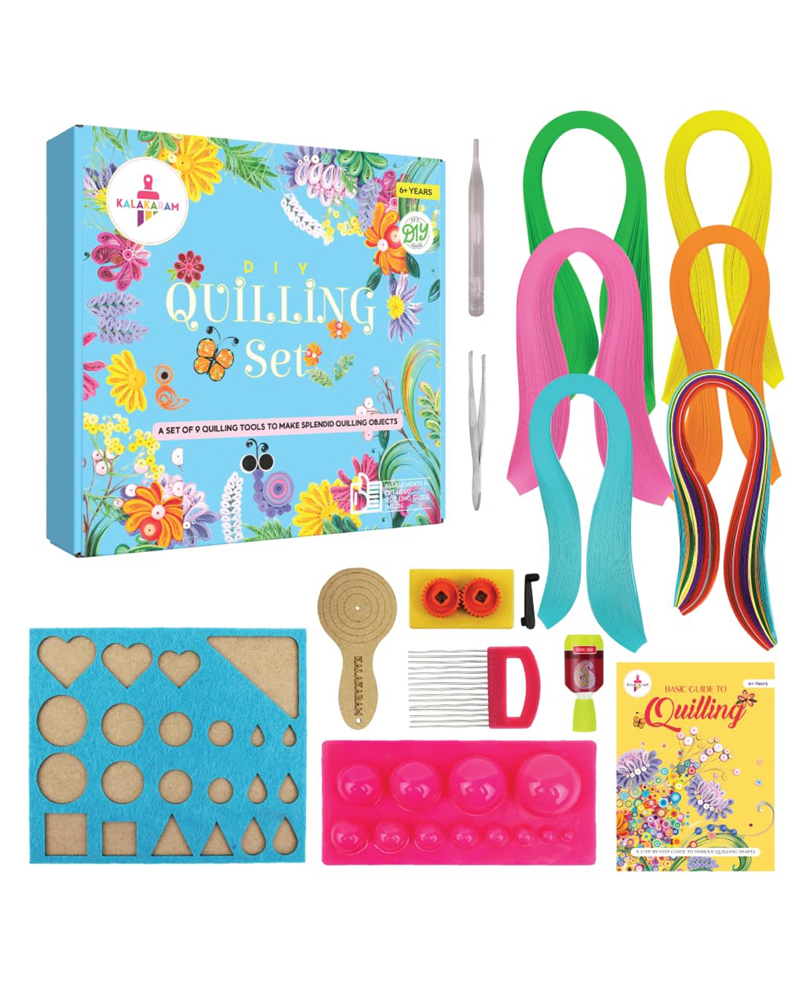 Kalakaram Quilling Crafts Kit - Multicolour-picture-27