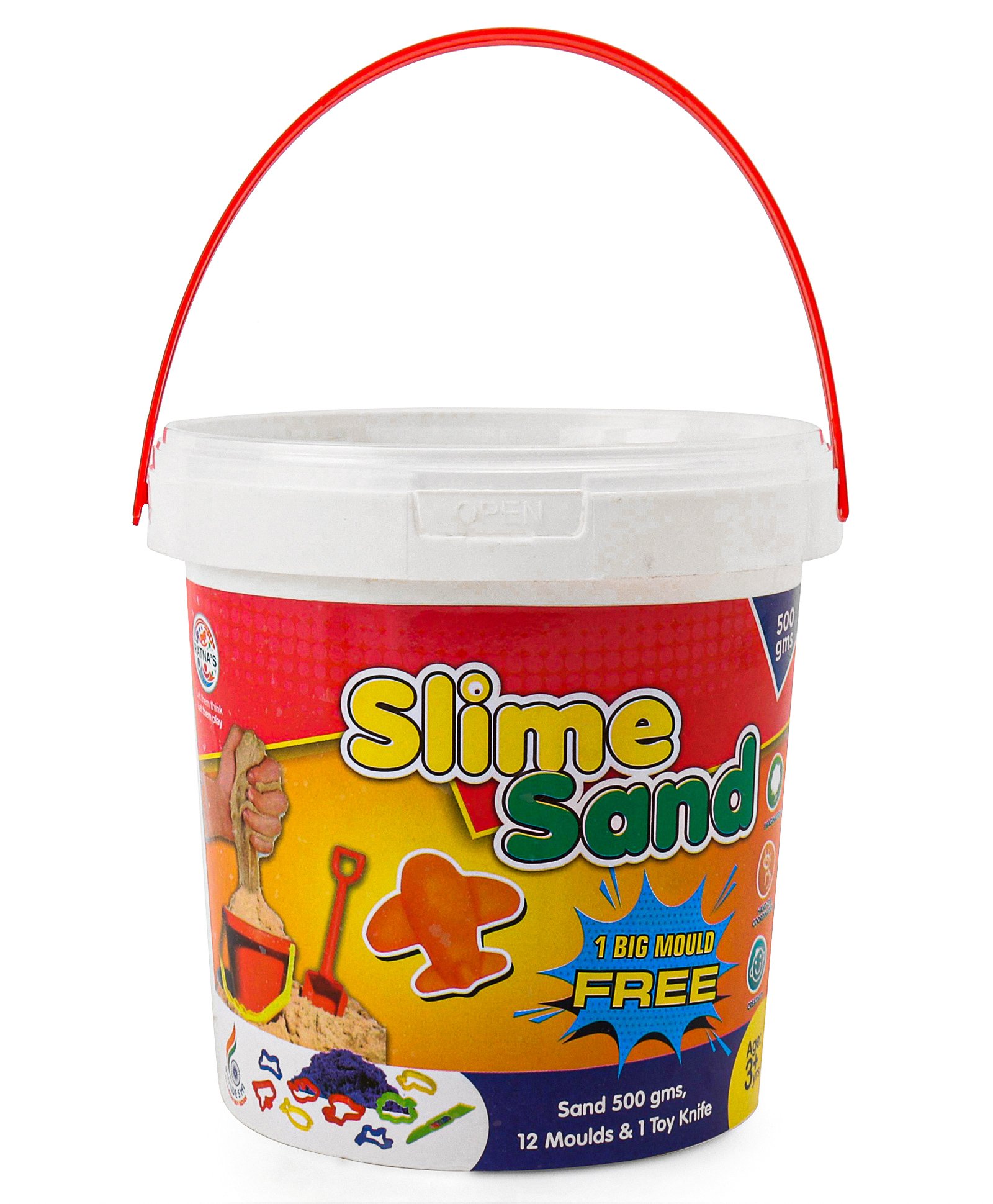 Ratnas Slime Sand - 500 gm (Moulds print & colour may vary)-image-4