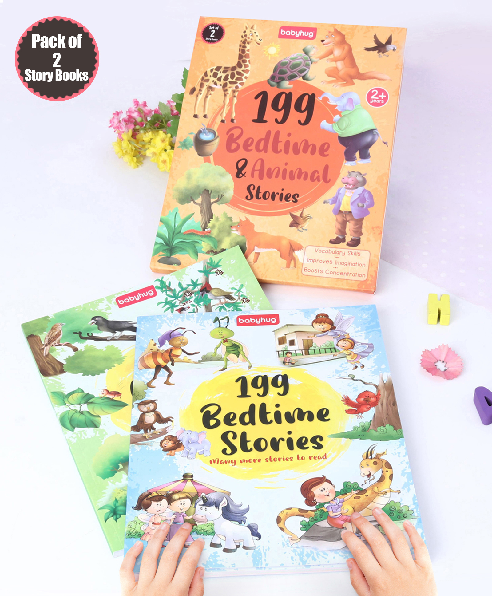 Babyhug 199 Bedtime & Animal Stories Books Pack of 2 - English Online in  India, Buy at Best Price from  - 9937954