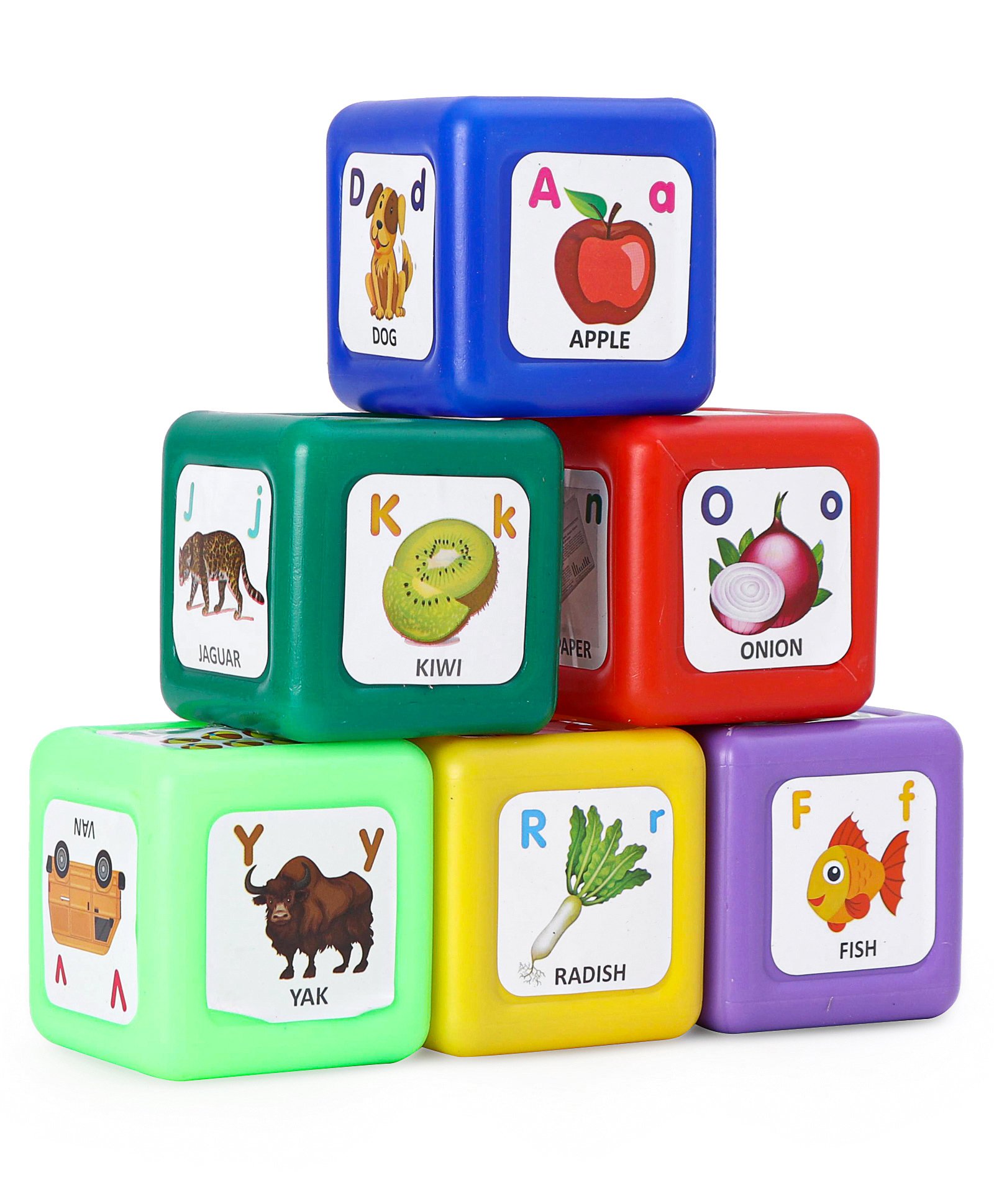Applefun 6 in 1 Alphabet Learning Cubes - Multicolor-picture-22