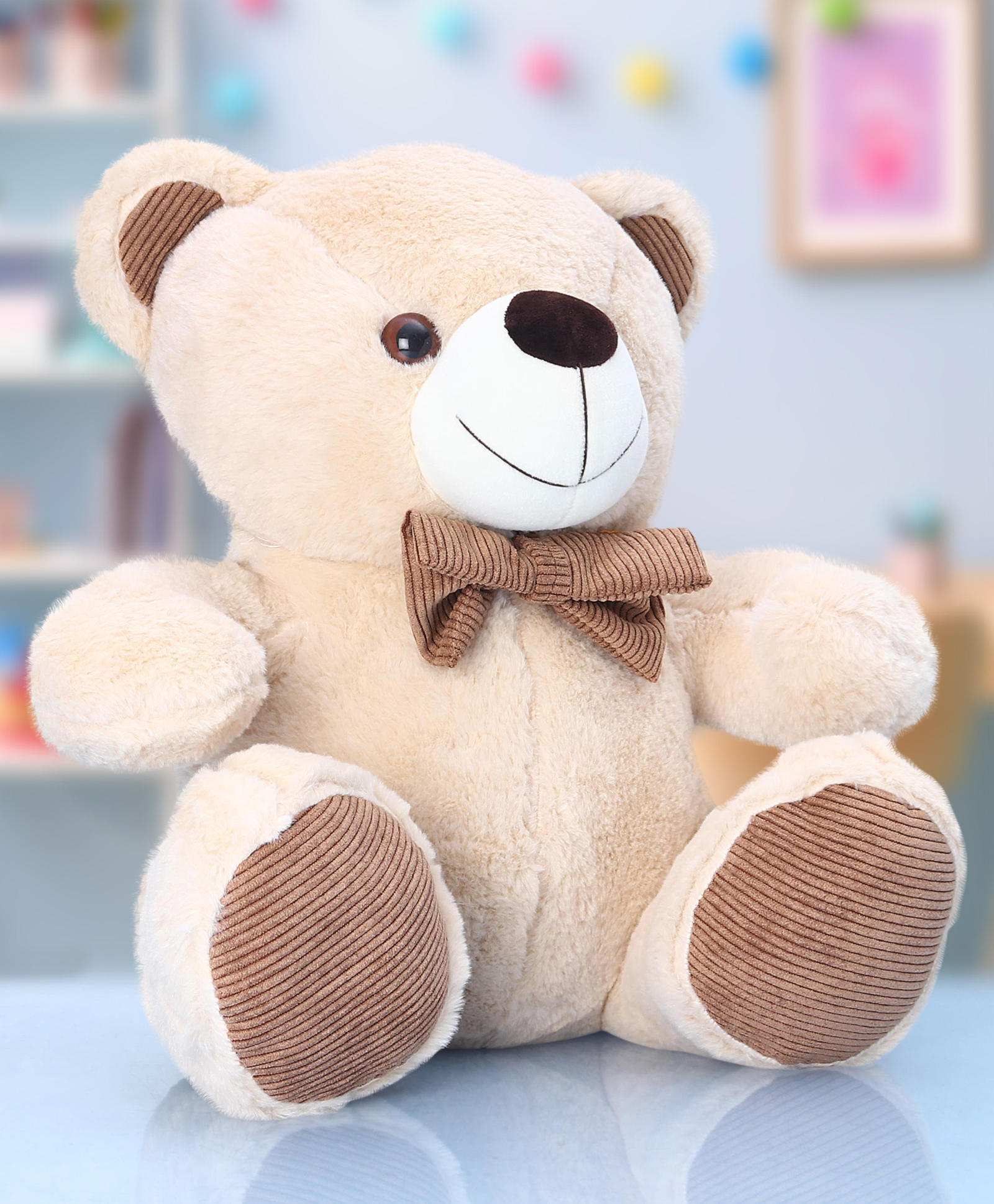 Babyhug Plush Teddy Bear Soft Toy Cream - Height 40 cm (Color May Vary)-image-20