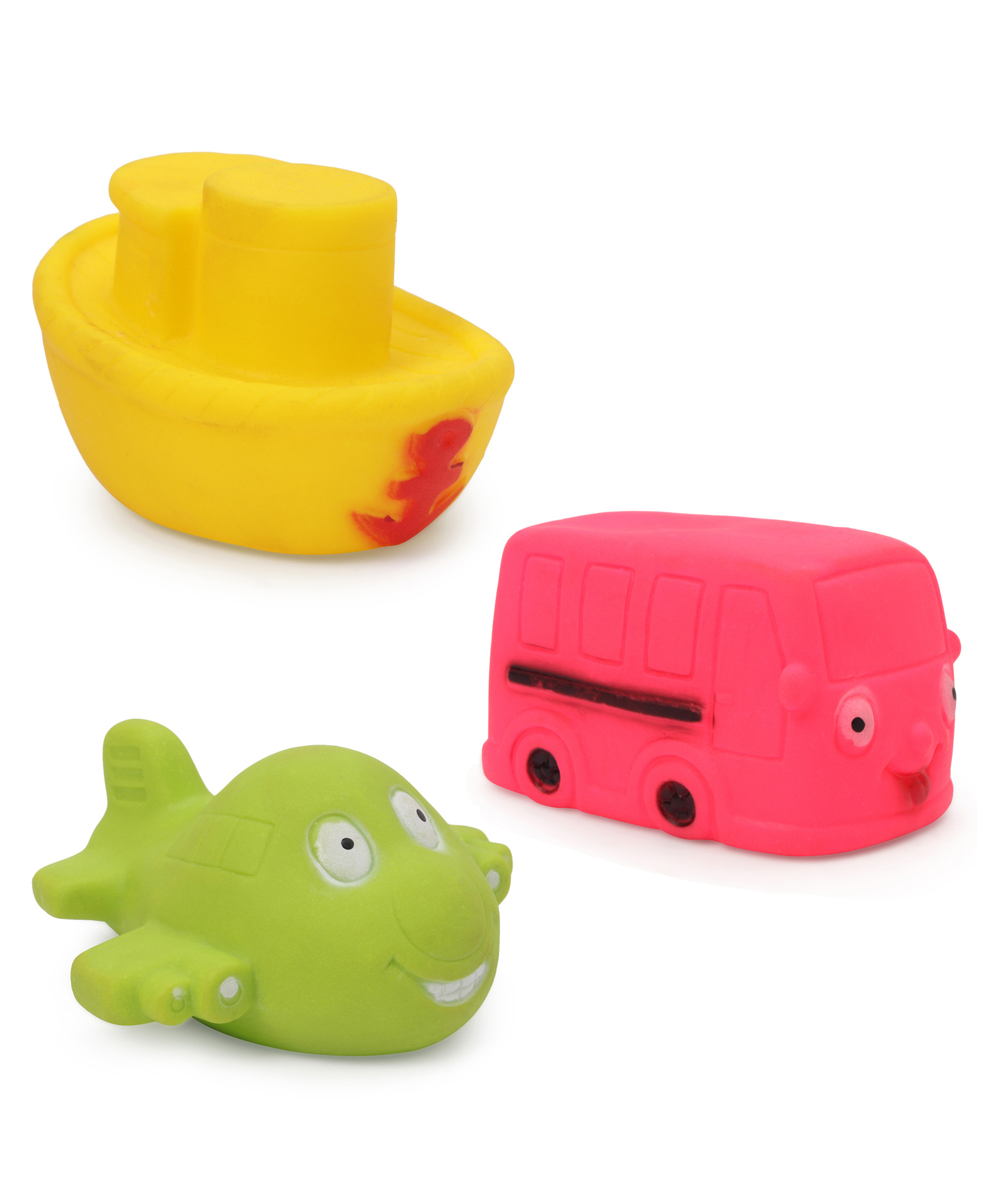 Ratnas Squeezy Bath Toy Vehicles Shape Pack of 3 (Color and Shape May Vary)-picture-5