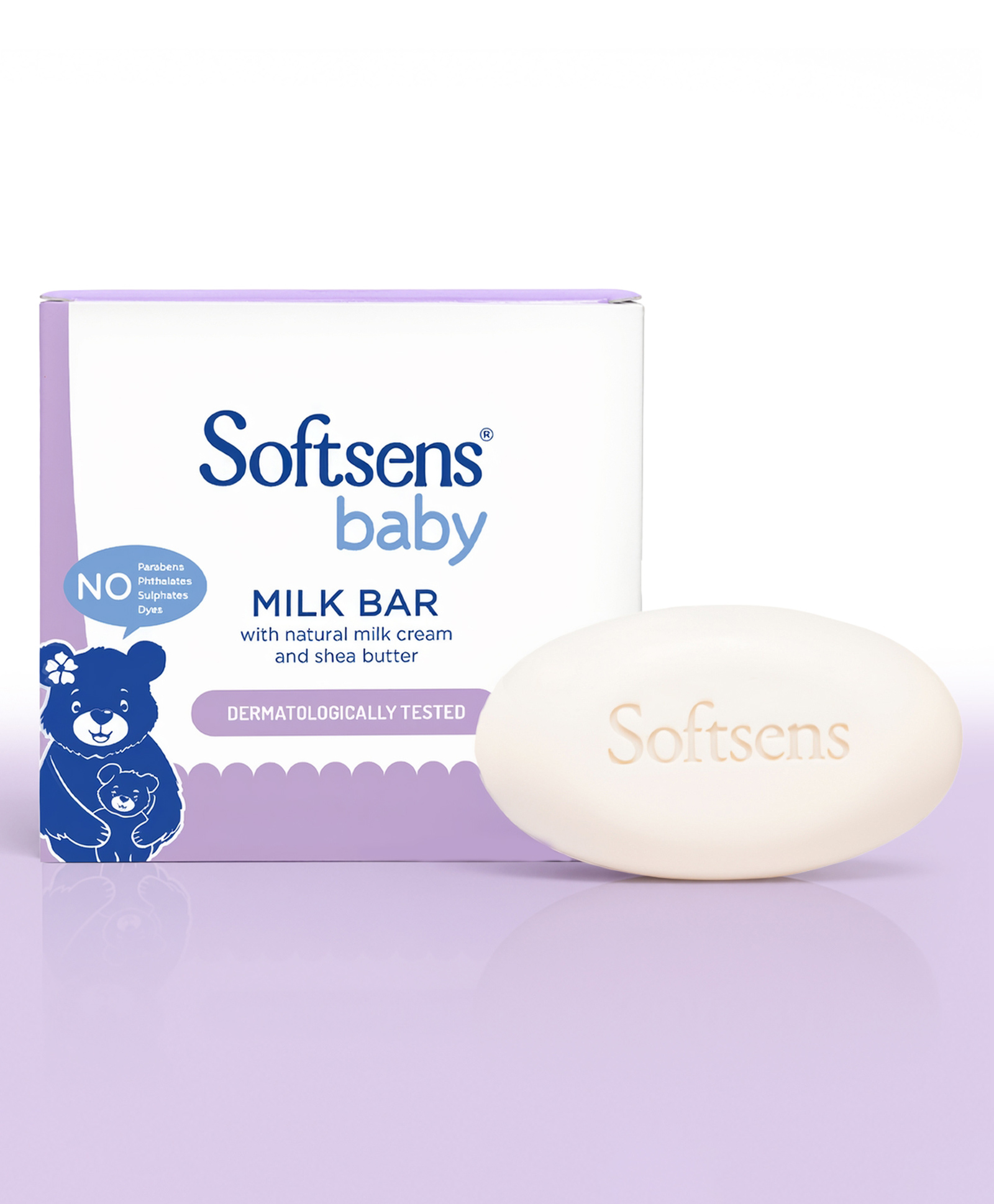 Softsens Baby Milk Bar Soap 100 gm - Pack Of 3-picture-11