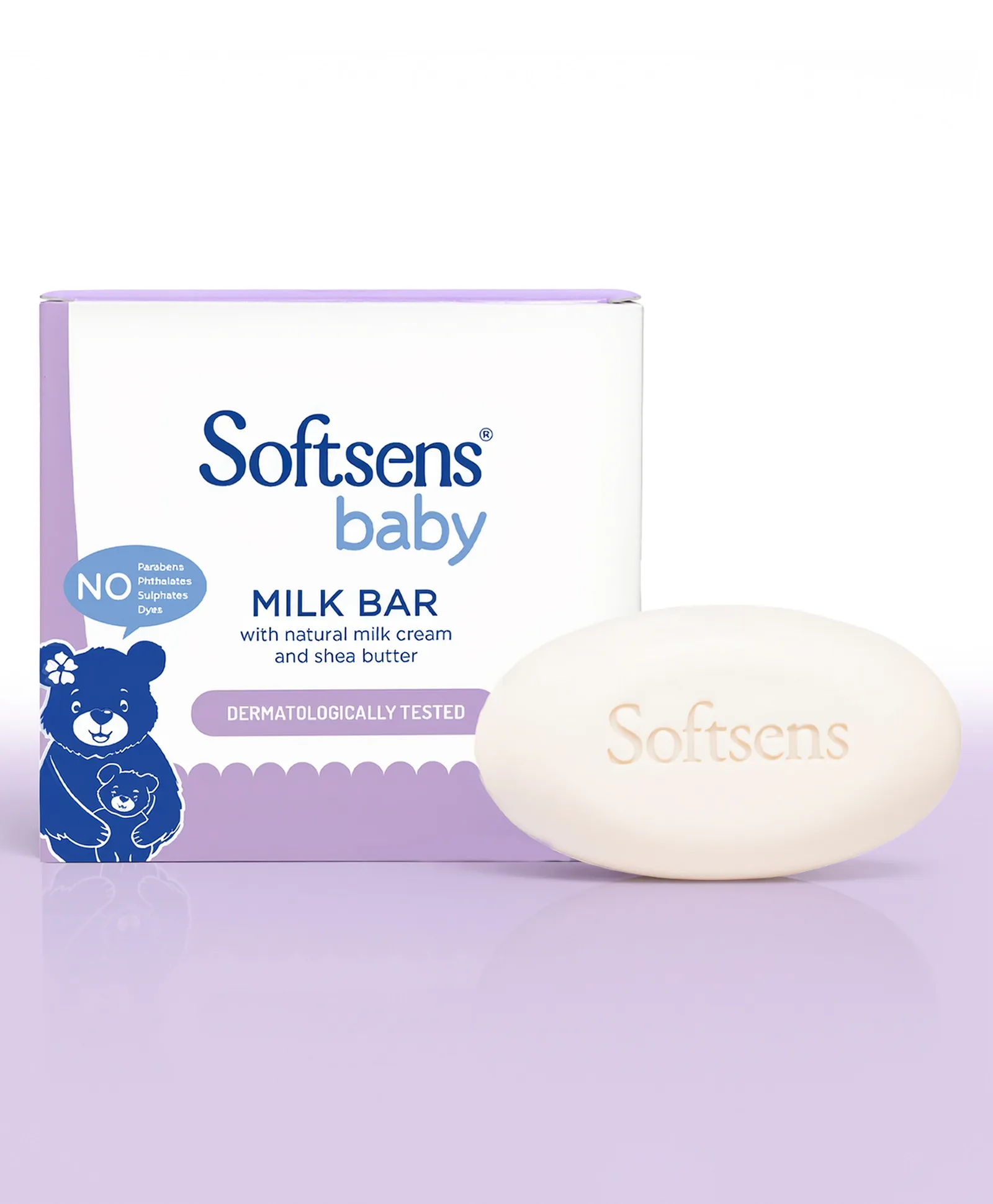 Softsens Baby Milk Bar Soap 100 Gm. (Pack Of 3)
