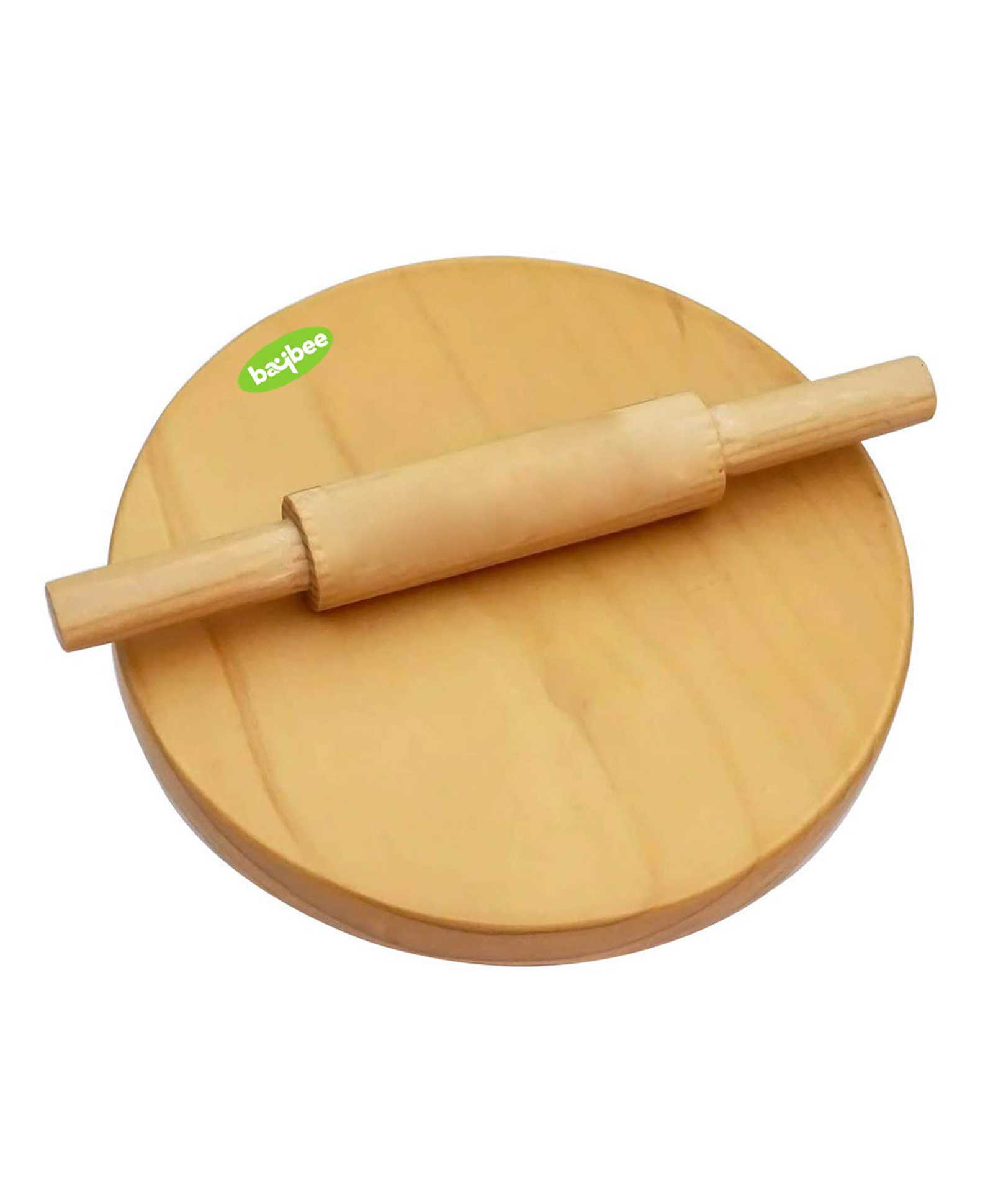 Baybee Wooden Roti Roller Board Chapati Maker - Beige-image-26