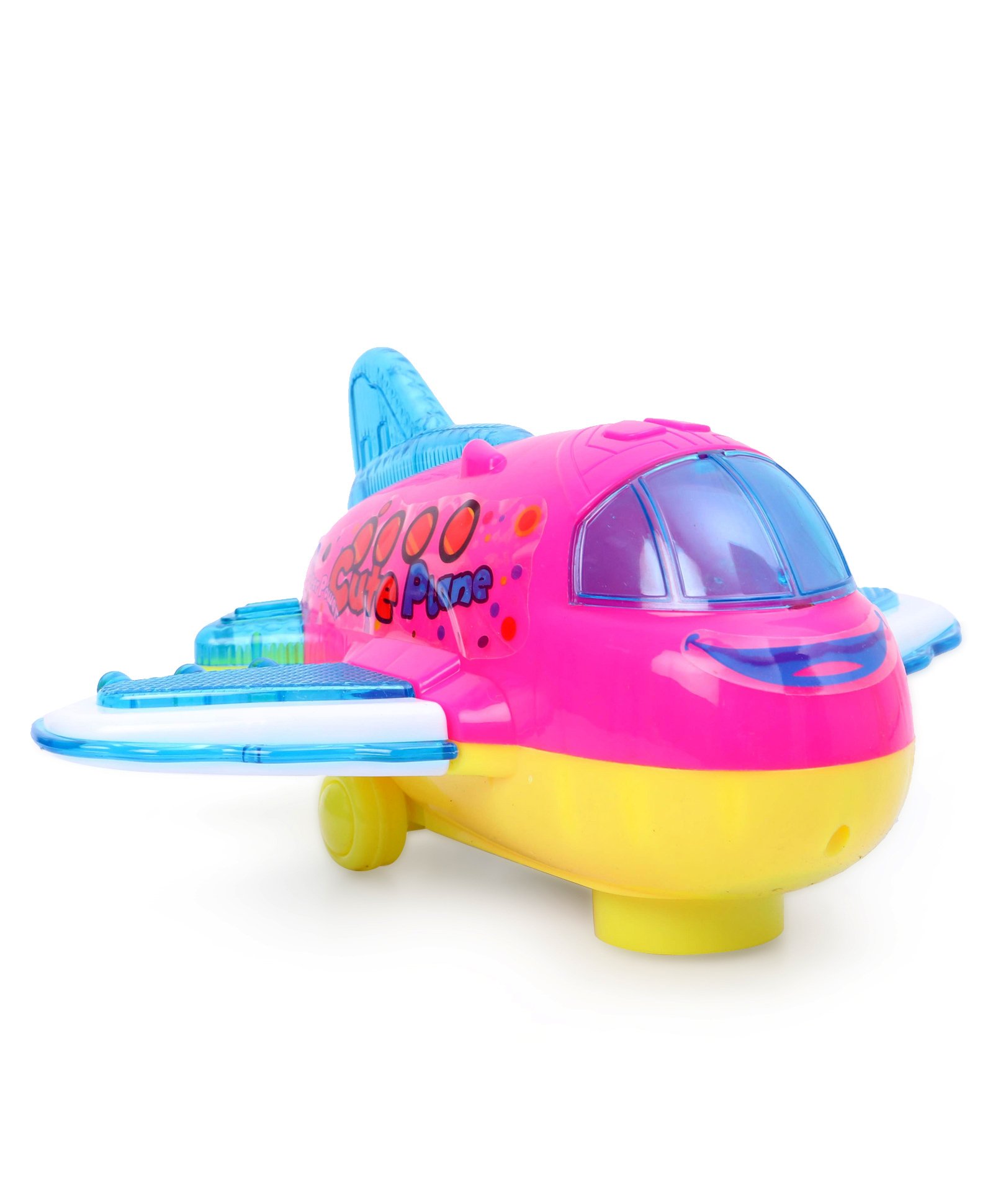 KiddyBuddy Bump and Go Airplane with Music and Light(Colour May Vary )-picture-28