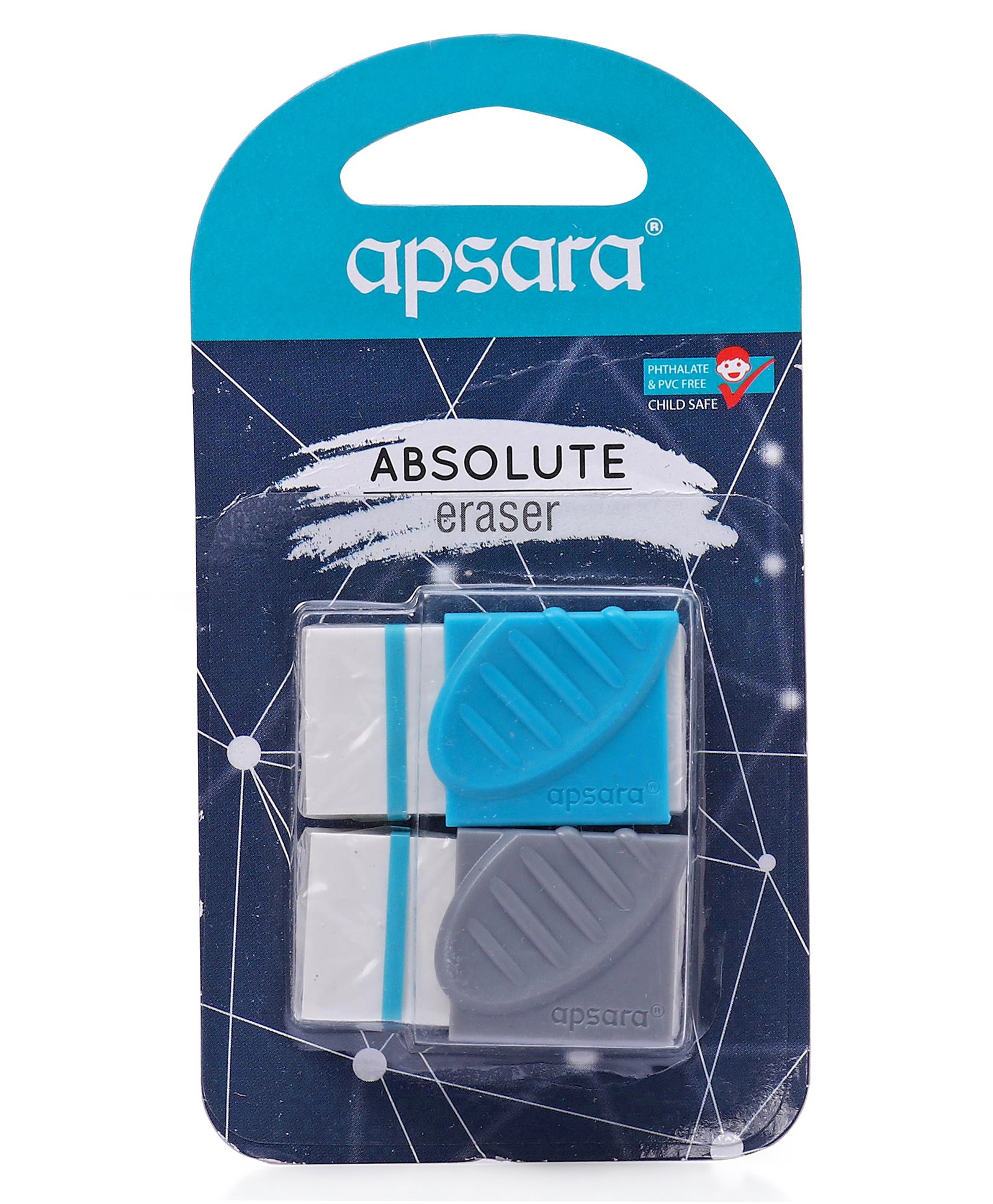 Apsara Absolute Eraser Blister Pack Of Blue Online In India, Buy At