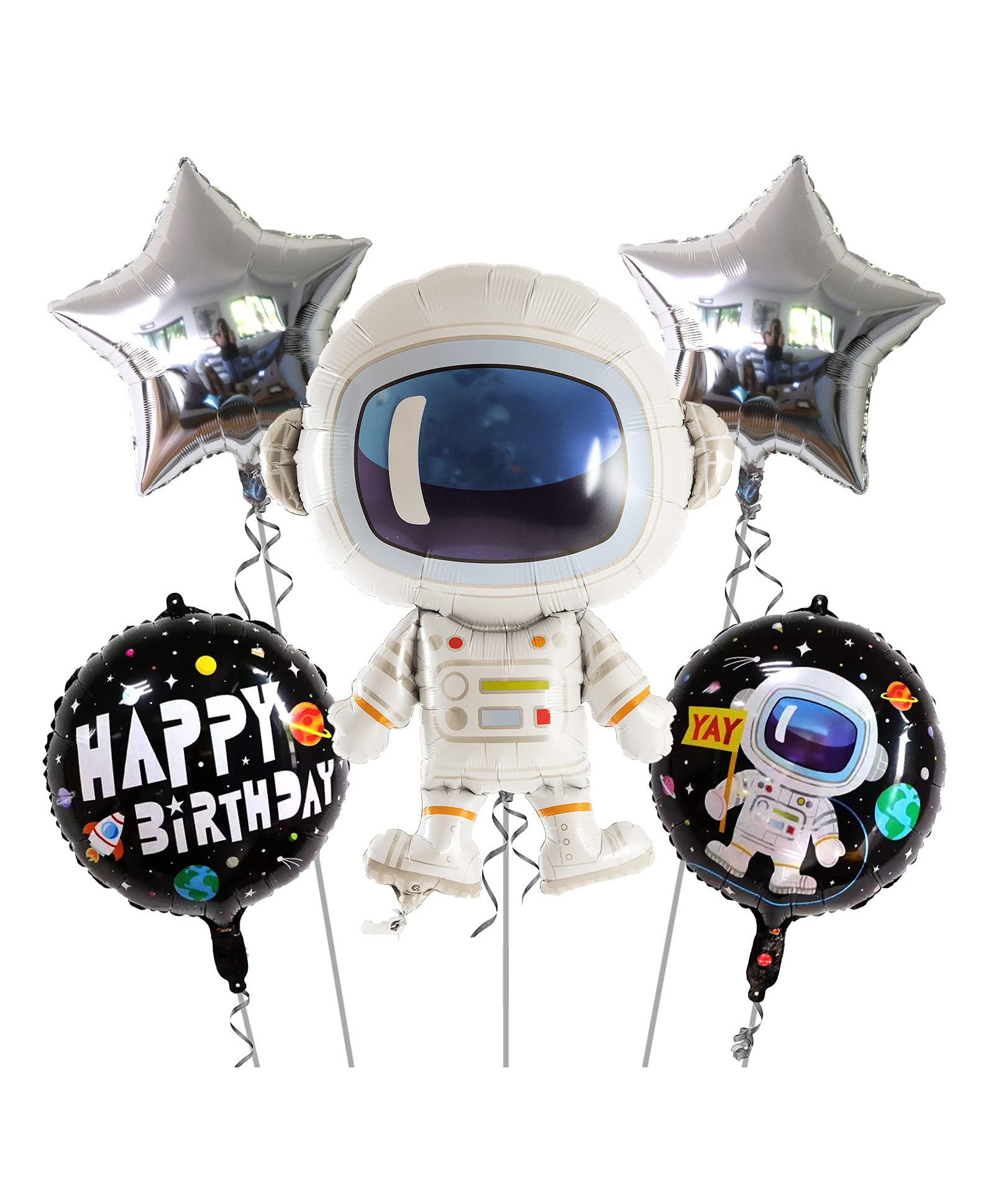 Zyozi Space Themed Balloon Set Multicolour - Pack of 5-picture-34