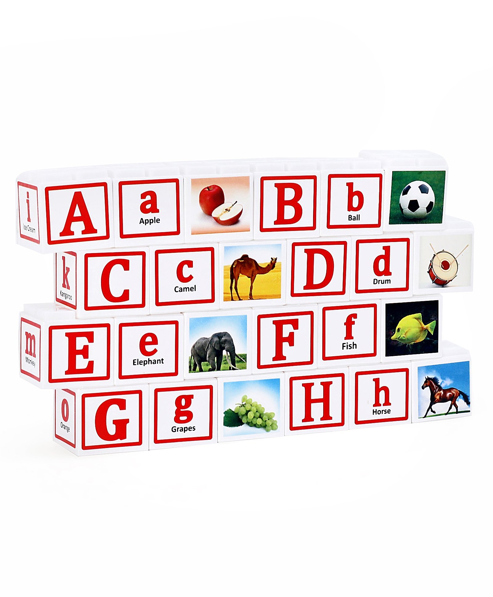 Ratnas Nice Alphabets and Numbers Blocks Set of 24 Pieces - Multicolor-image-37