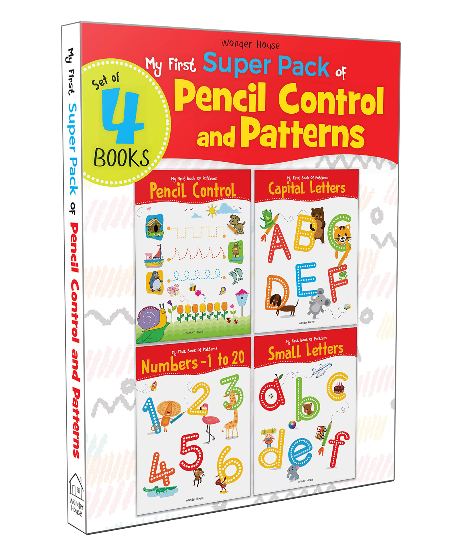 Wonder House Books Writing Practise Set of 4 - English