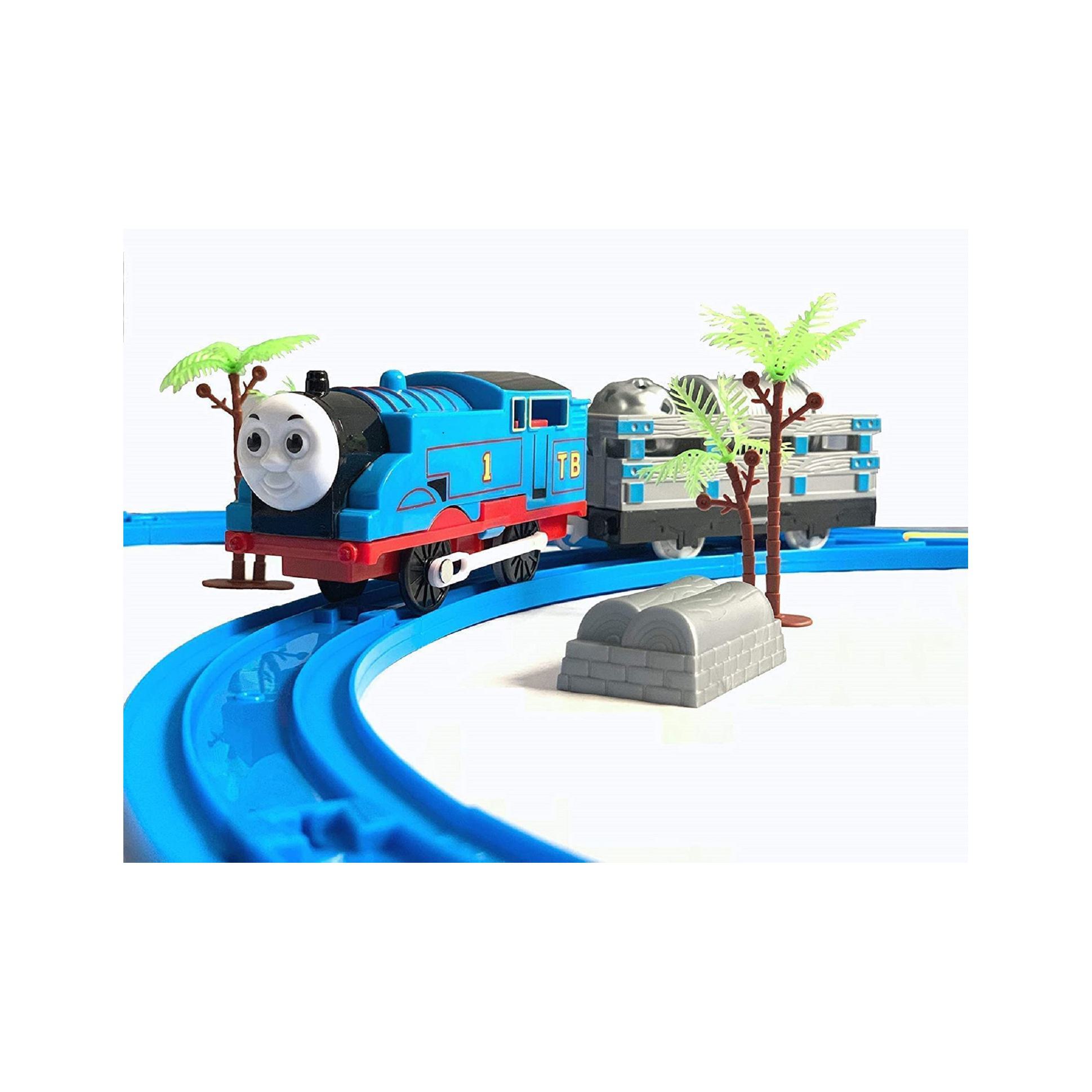 ADKD Thomas Toy Train Track Set with Sound & Flashing Lights