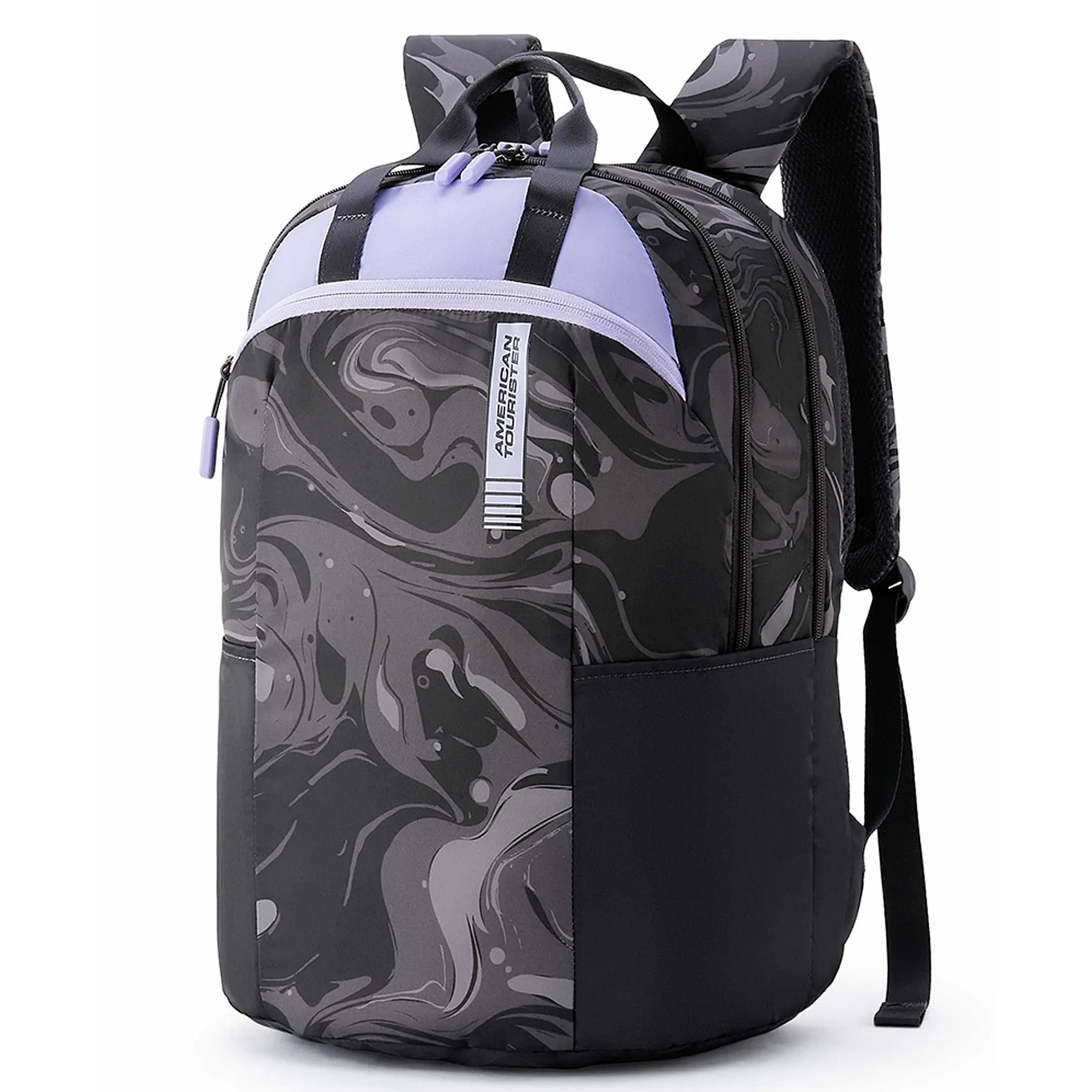 American Tourister FLEEK Height 18 Inches 32 Litres Backpack with 3  Compartments, 1 Front Pocket Smart Sleeve & Rain Cover - Black Online in  India, Buy at Best Price from Firstcry.com - 22428666