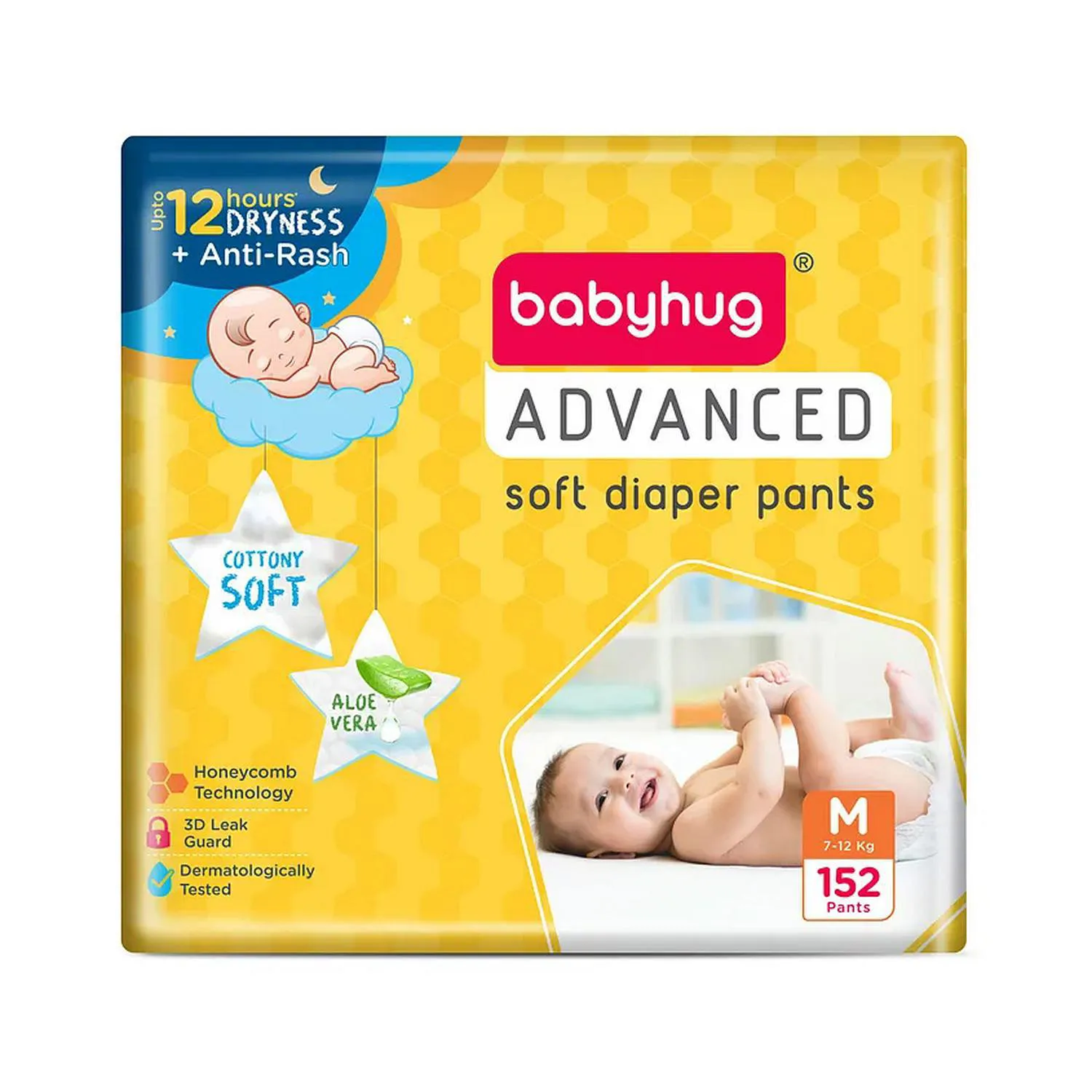 Babyhug Advanced Pant Style Diapers Medium 152 Pieces - Image 1