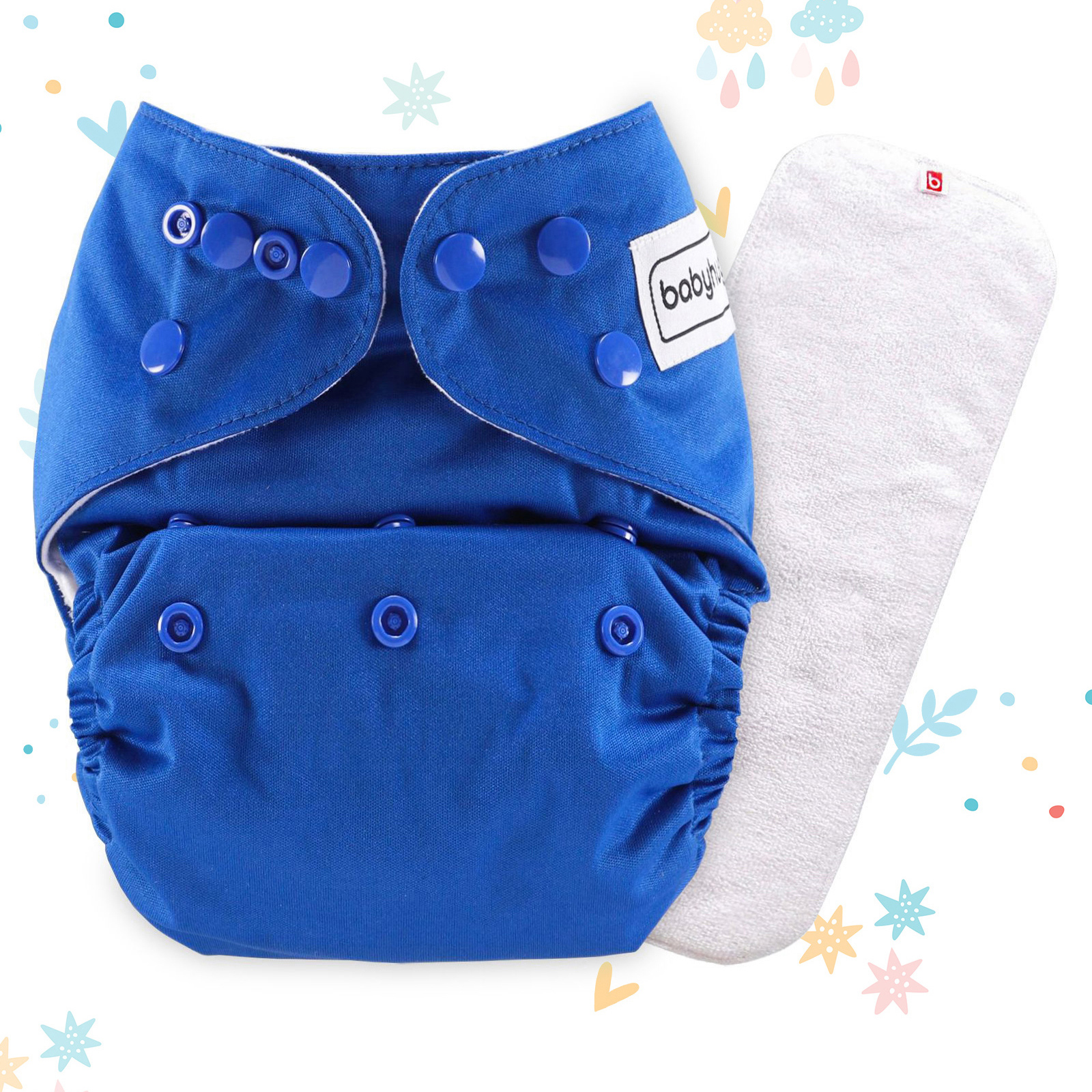 Free Size Reusable Cloth Diaper With Insert