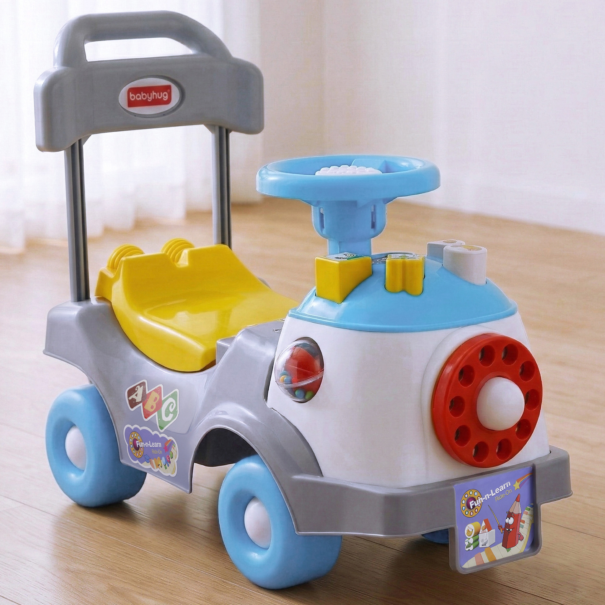 Fun N Learn Ride-On With Storage Space & High Backrest