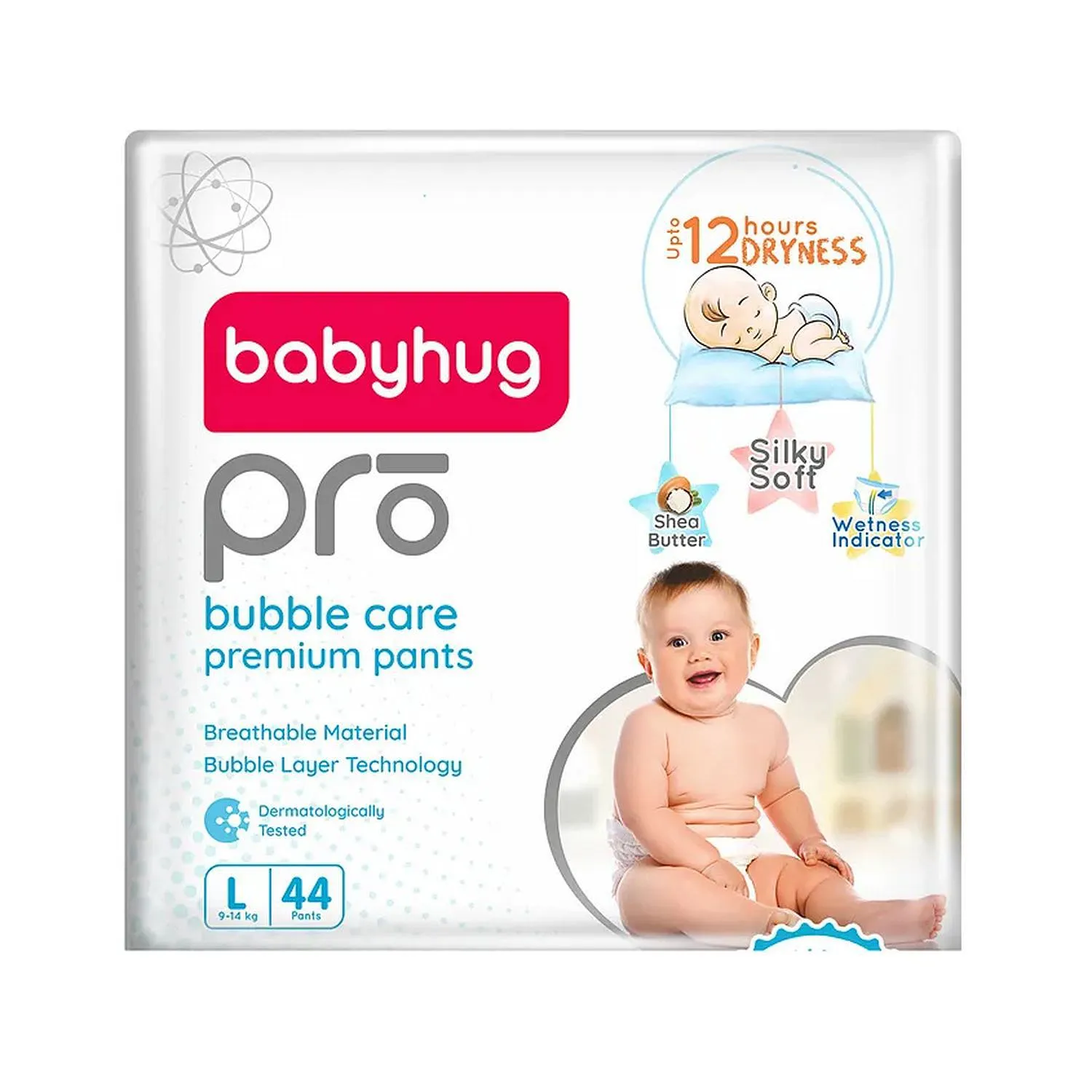 Babyhug Pro Bubble Care Premium Pant Diaper Large 44 Pieces
