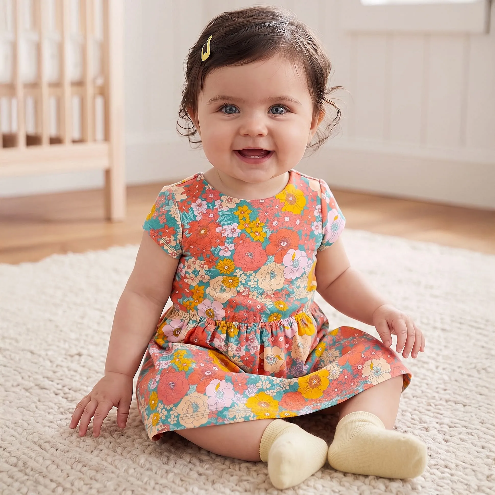 floral jersey dress carters Toddler Tropical Crinkle Jersey Dress