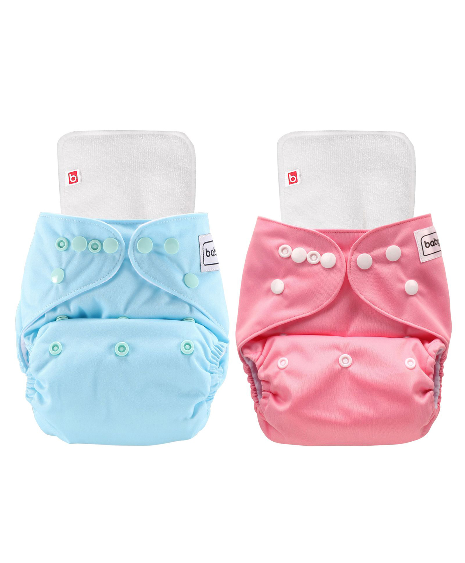 Babyhug Washable & Reusable Cloth Diaper with Inserts - Pack of 2-image-15