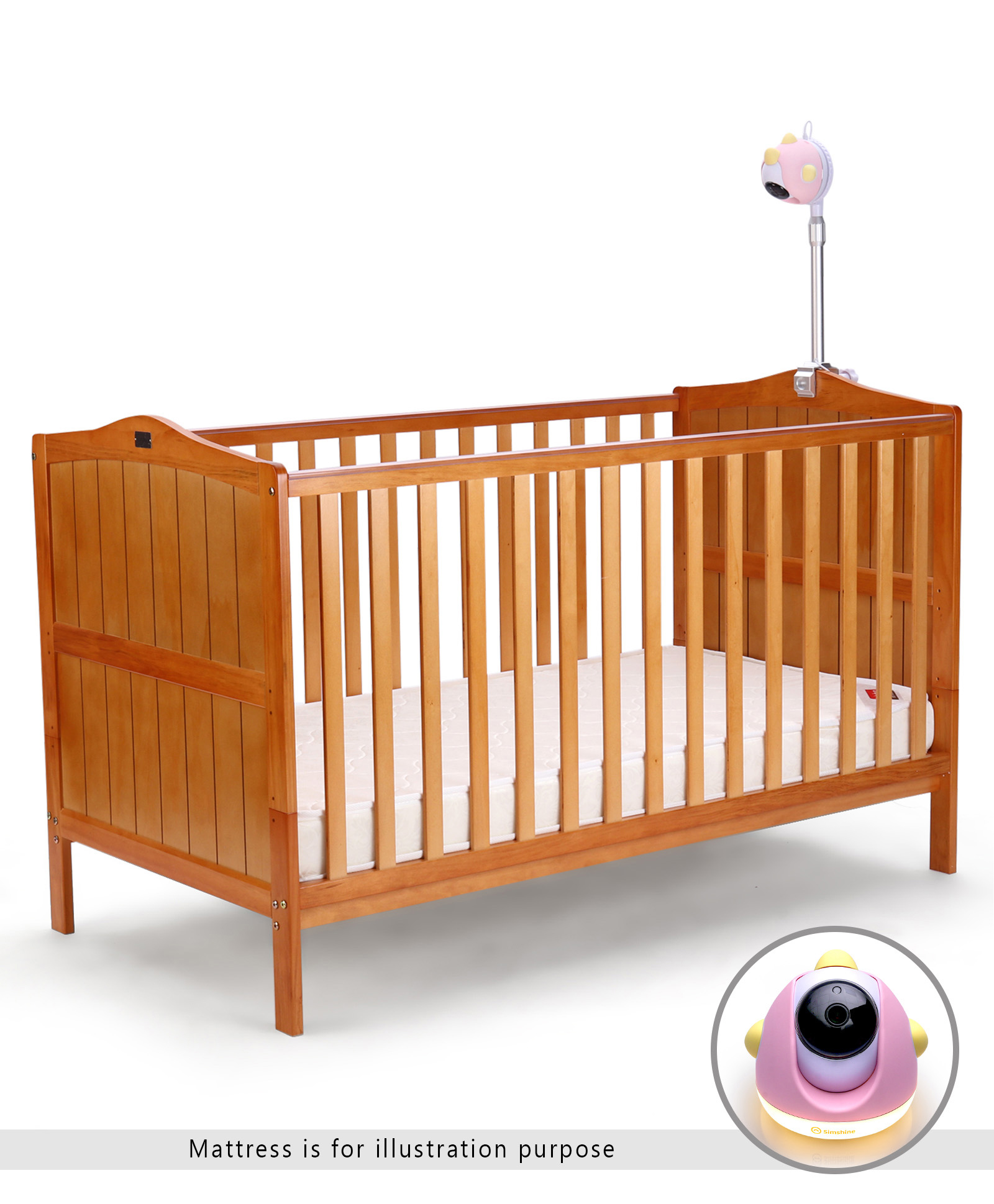Buy Smart Cot Combo Babyhug Merlino 2 in 1 Wooden Cot Cum Junior Bed