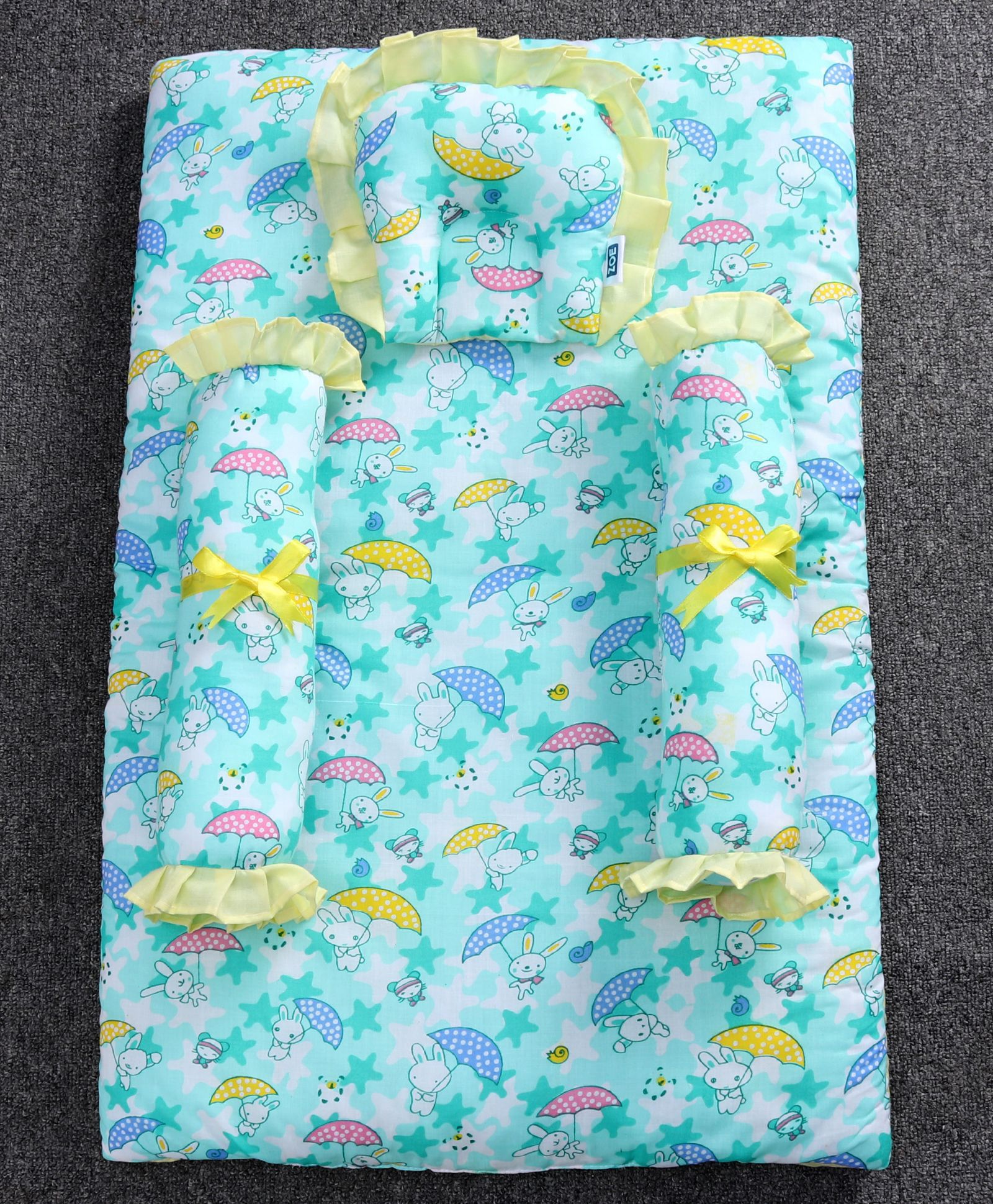 Buy ZOE 4 pcs Bedding Set, Mosq Net Gadda & Sleeping Bag Combo Bunny