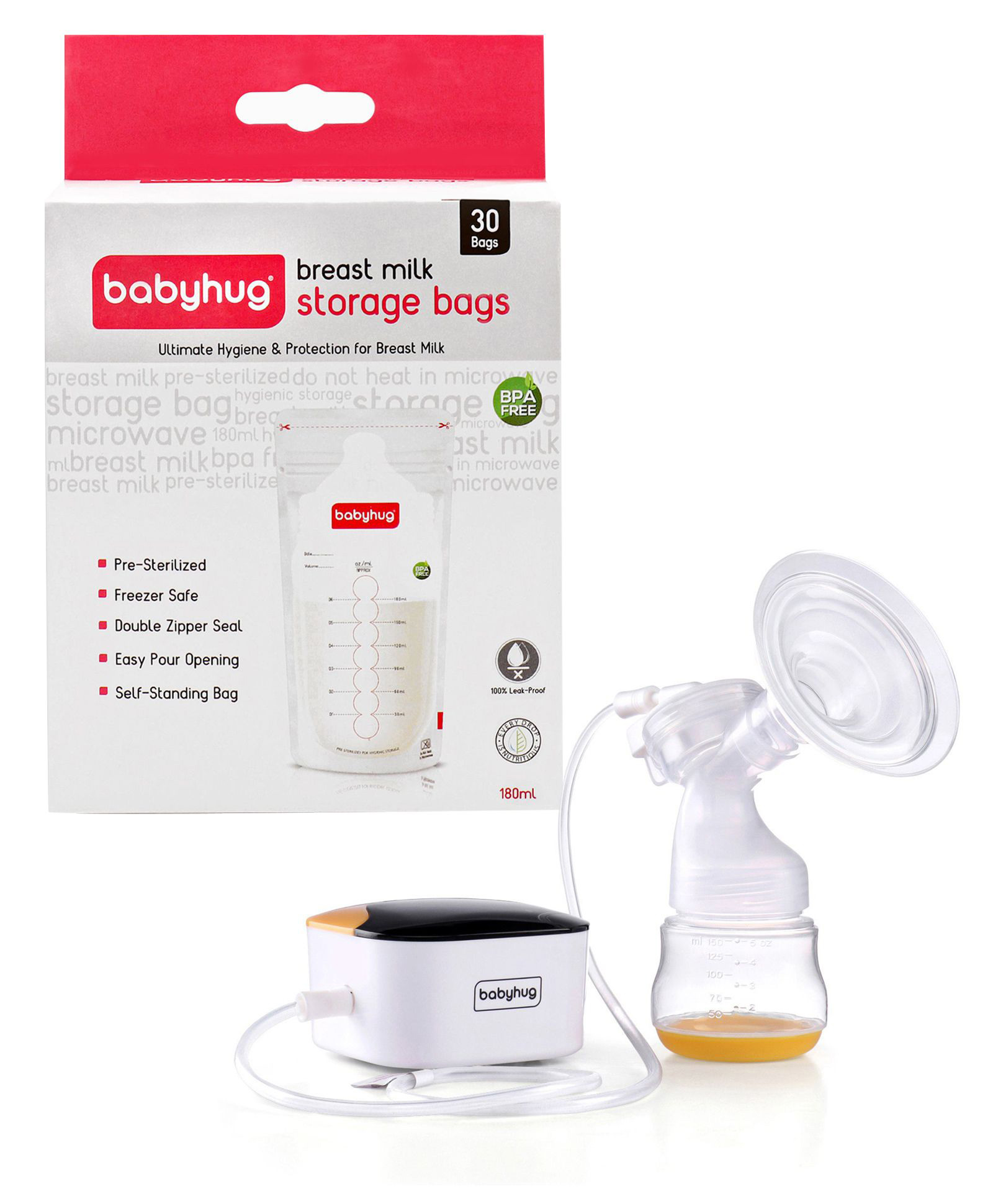 Babyhug milk storage bag with Electric Breast pump-image-16