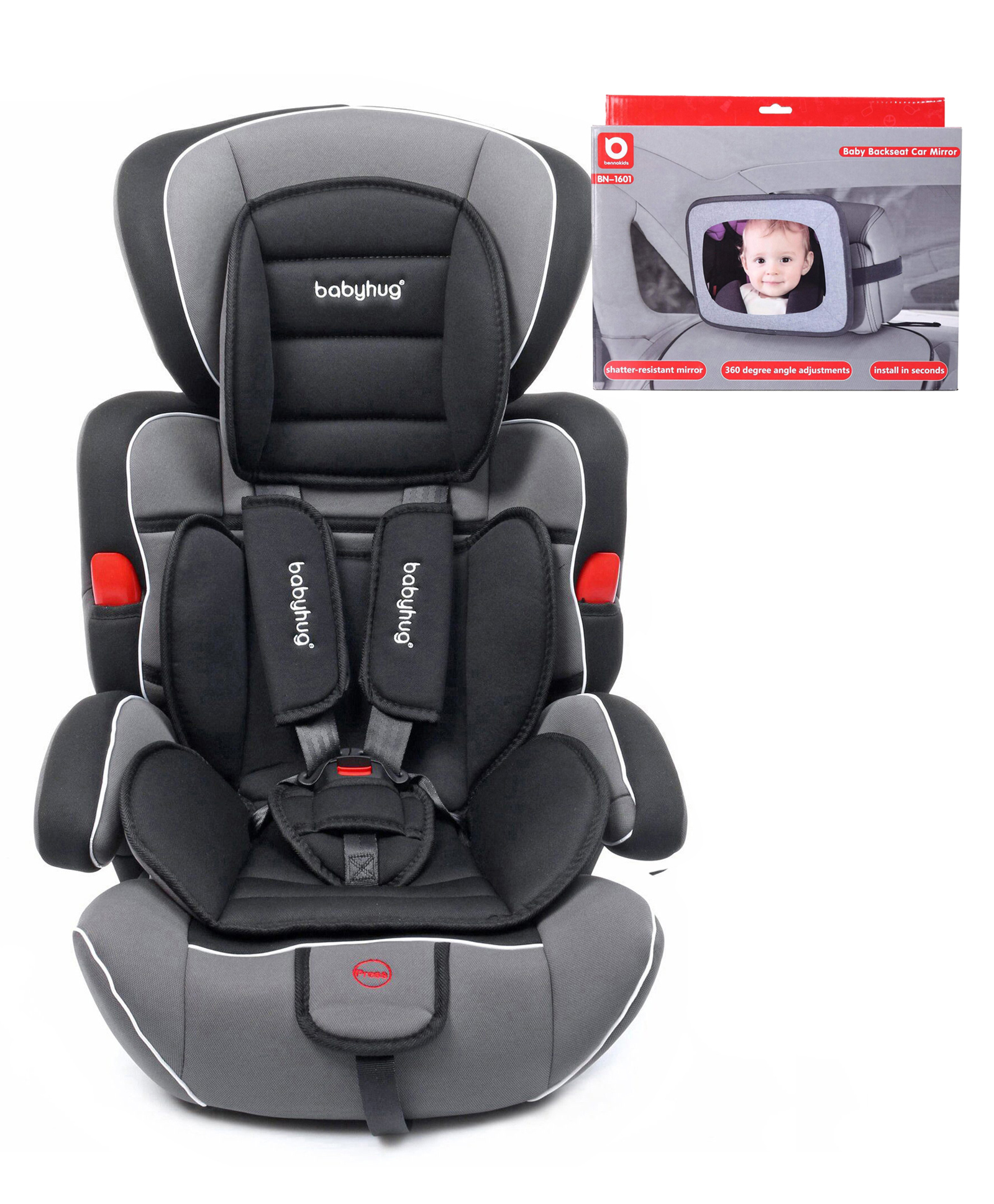 fab n funky Babyhug Safe Journey Forward Facing Car Seat - Black-picture-23