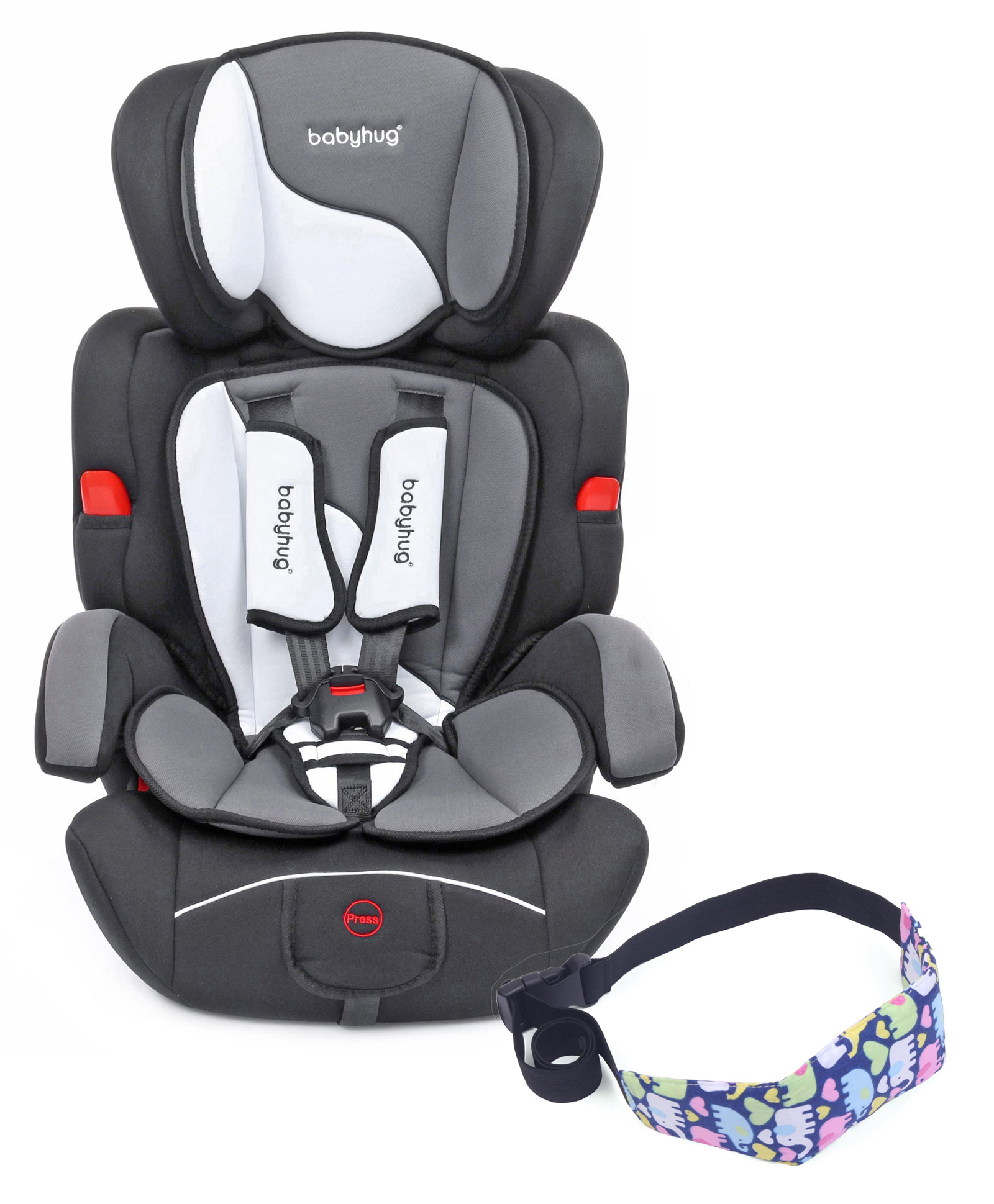 fab n funky Babyhug Safe Journey Forward Facing Car Seat - Grey-picture-15