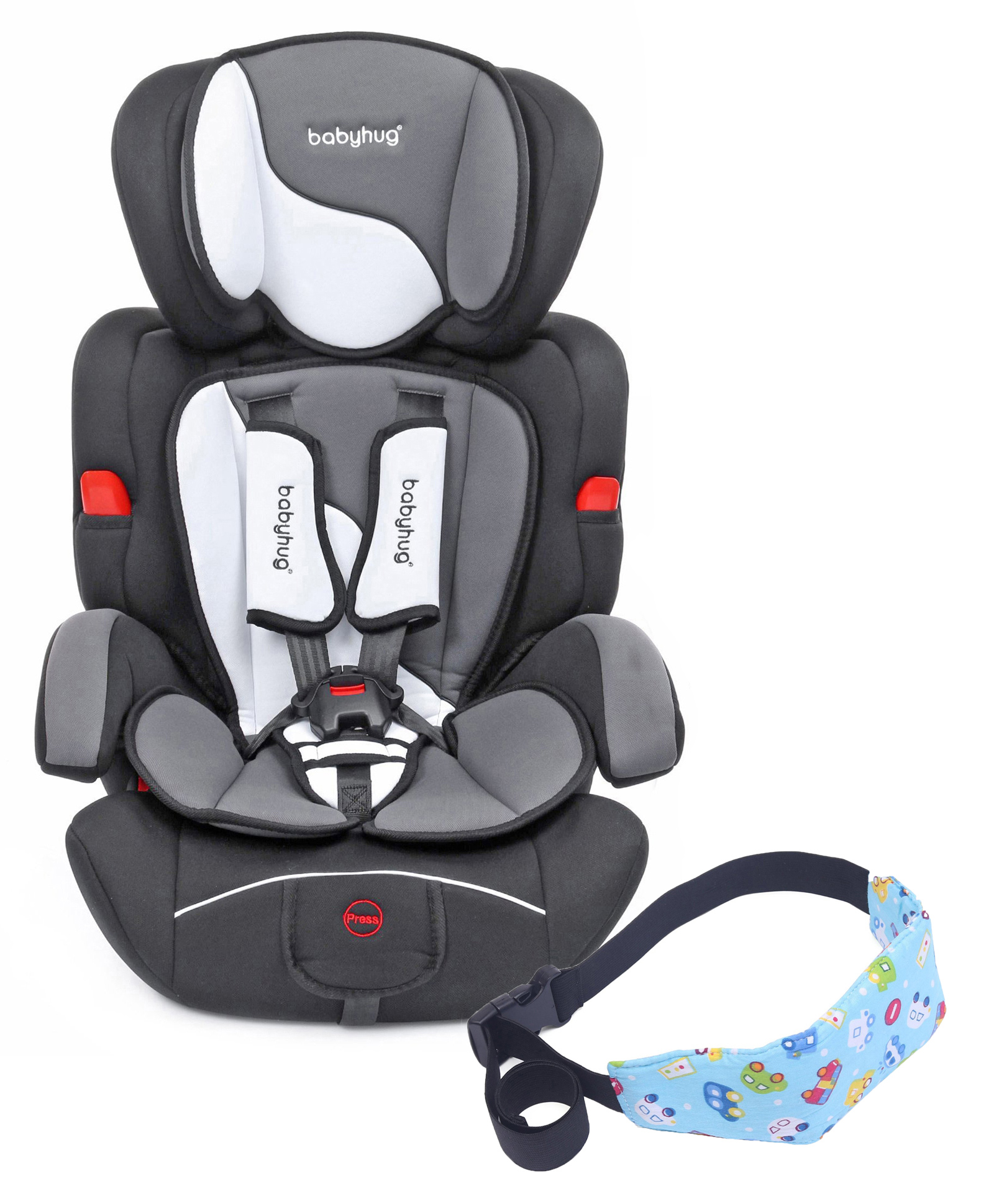 fab n funky Babyhug Safe Journey Forward Facing Car Seat - Grey-picture-28