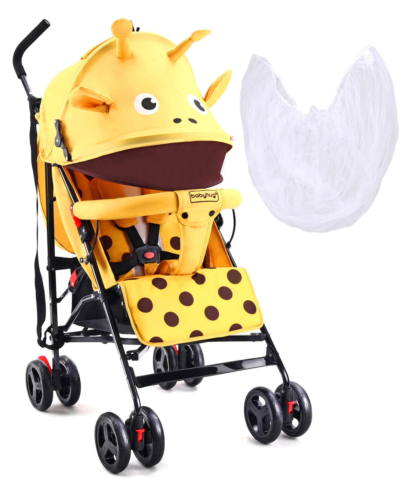 Babyhug Lil Giffee Baby Stroller - Yellow-picture-20