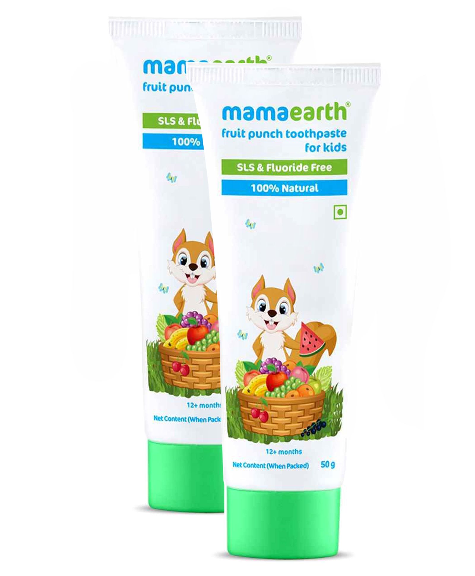 Mamaearth Fruit Punch Toothpaste - 50 gm (Pack of 2)