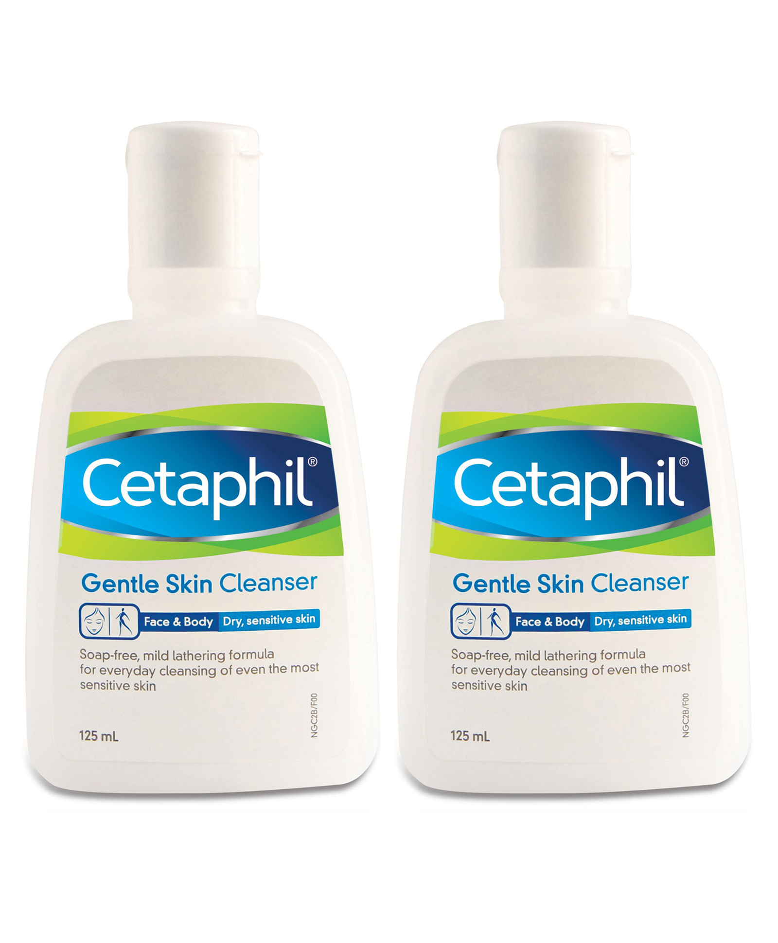 Cetaphil Gentle Skin Cleanser - 125 ml Pack of 2