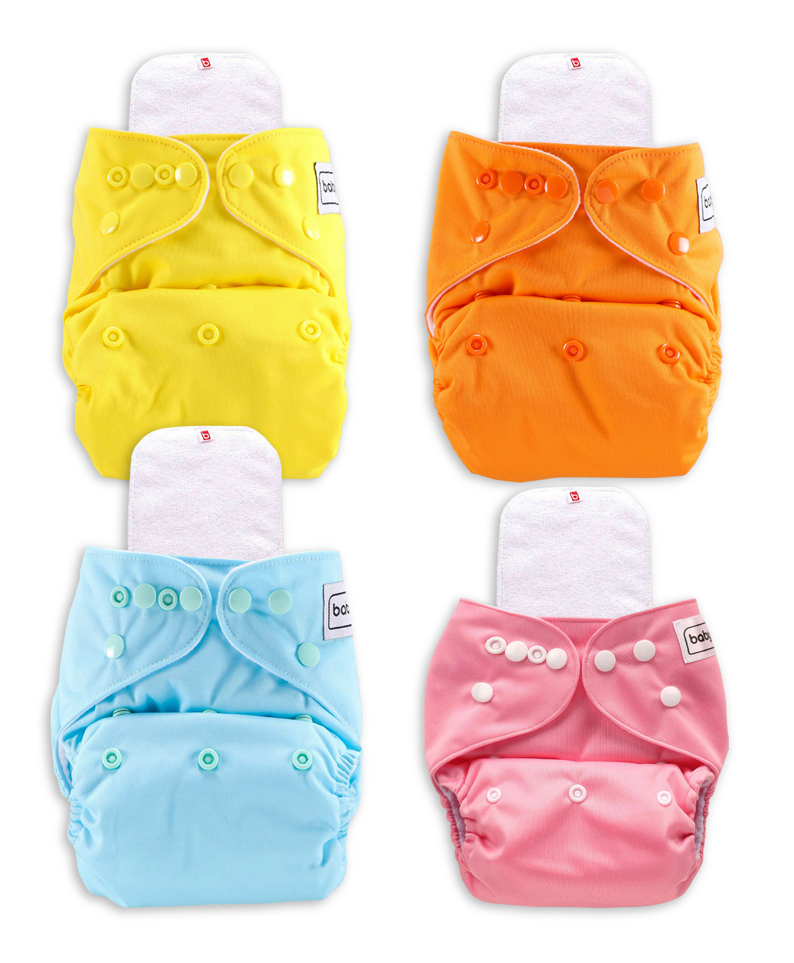 Babyhug Washable & Reusable Cloth Diaper with Inserts - Pack of 4-image-16