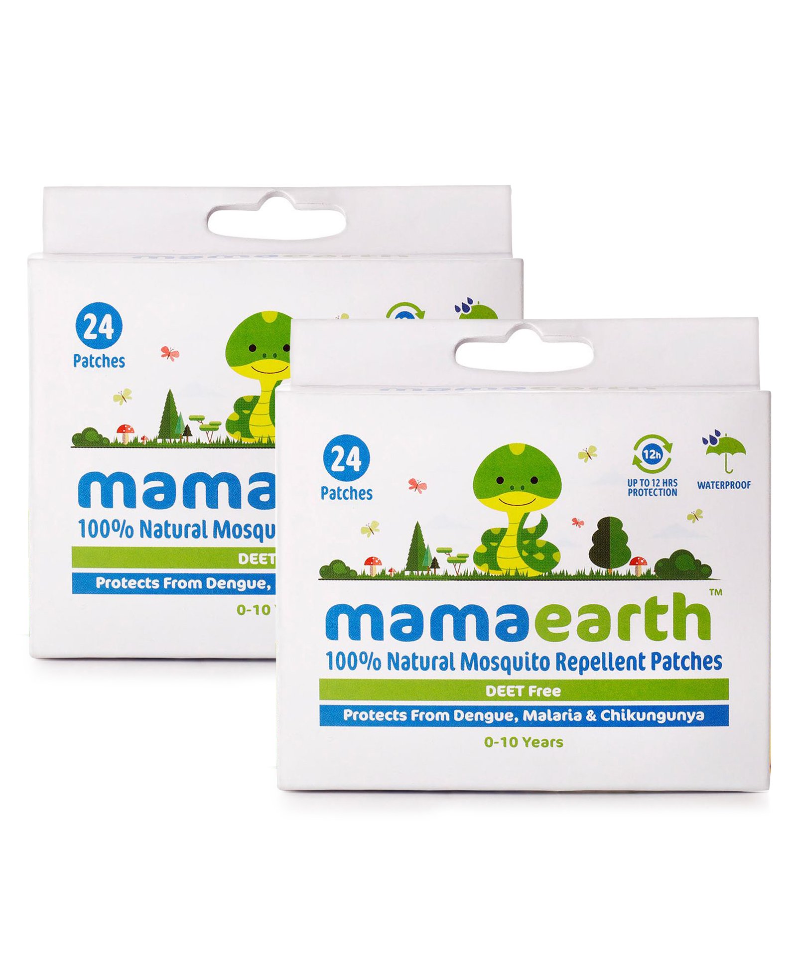 mamaearth Natural Repellent Mosquito Patches - 24 Pieces (Pack of 2)