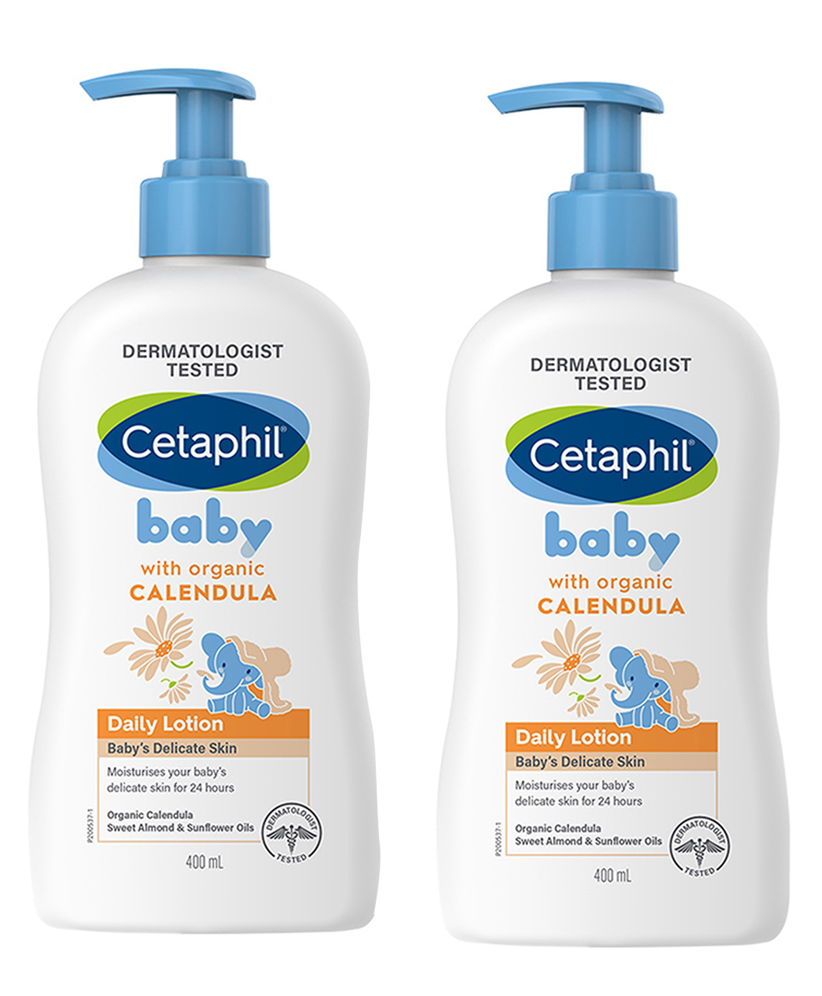 Cetaphil Baby Lotion with Organic Calendula- 400 ml (Pack of 2)