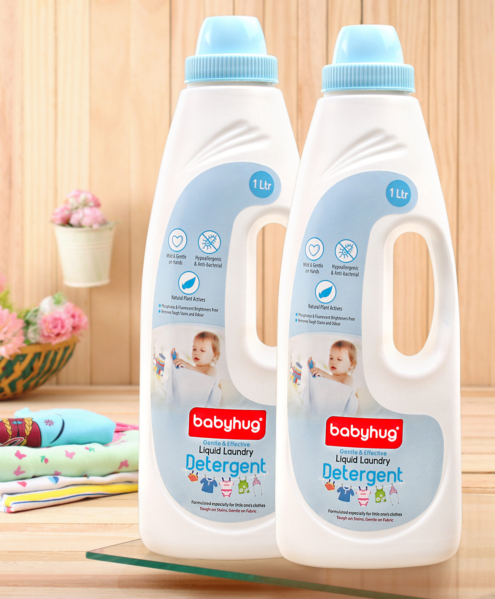 Babyhug Plant Based Disinfectant Liquid Laundry Detergent - 1000 ml - Pack of 2-picture-21