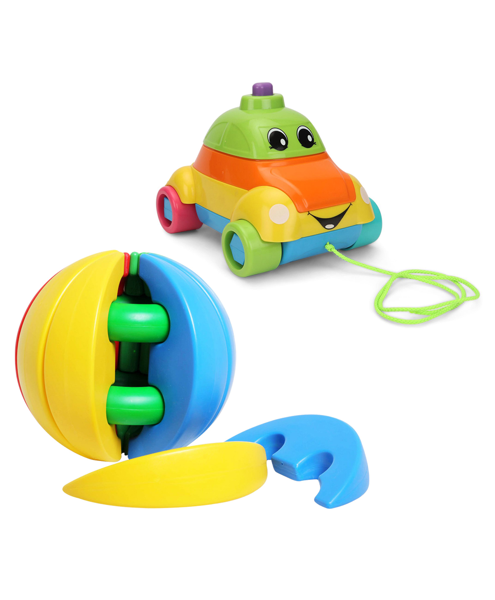 giggles Funskool Stack A Car (Color May Vary) image 1