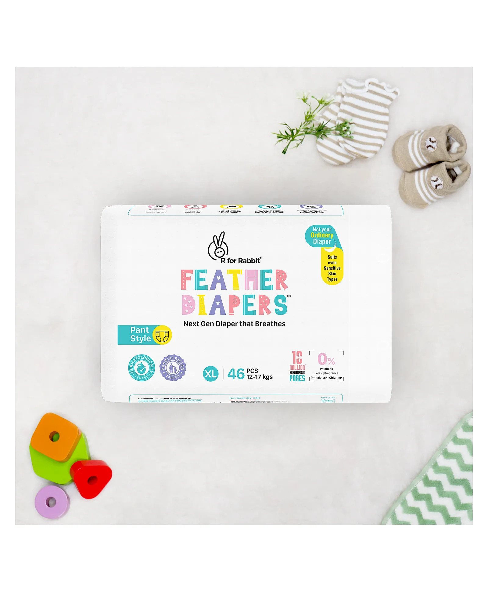 Order Rabbit Xl Diaper Buy R for Rabbit Feather Diaper Pants Size XL-Extra Large for baby of ...