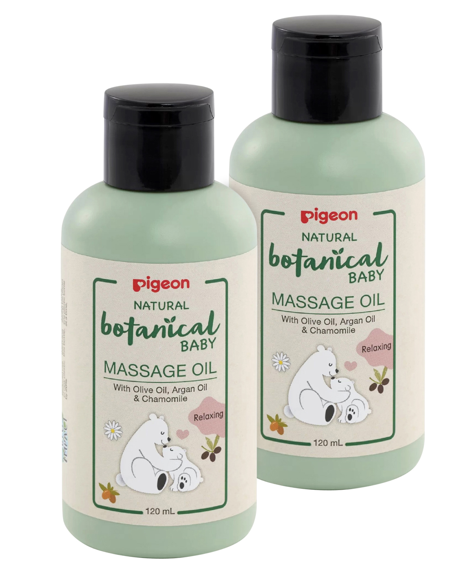 Buy Pigeon Natural Botanical Baby Massage Oil 120 ml (Pack of 2