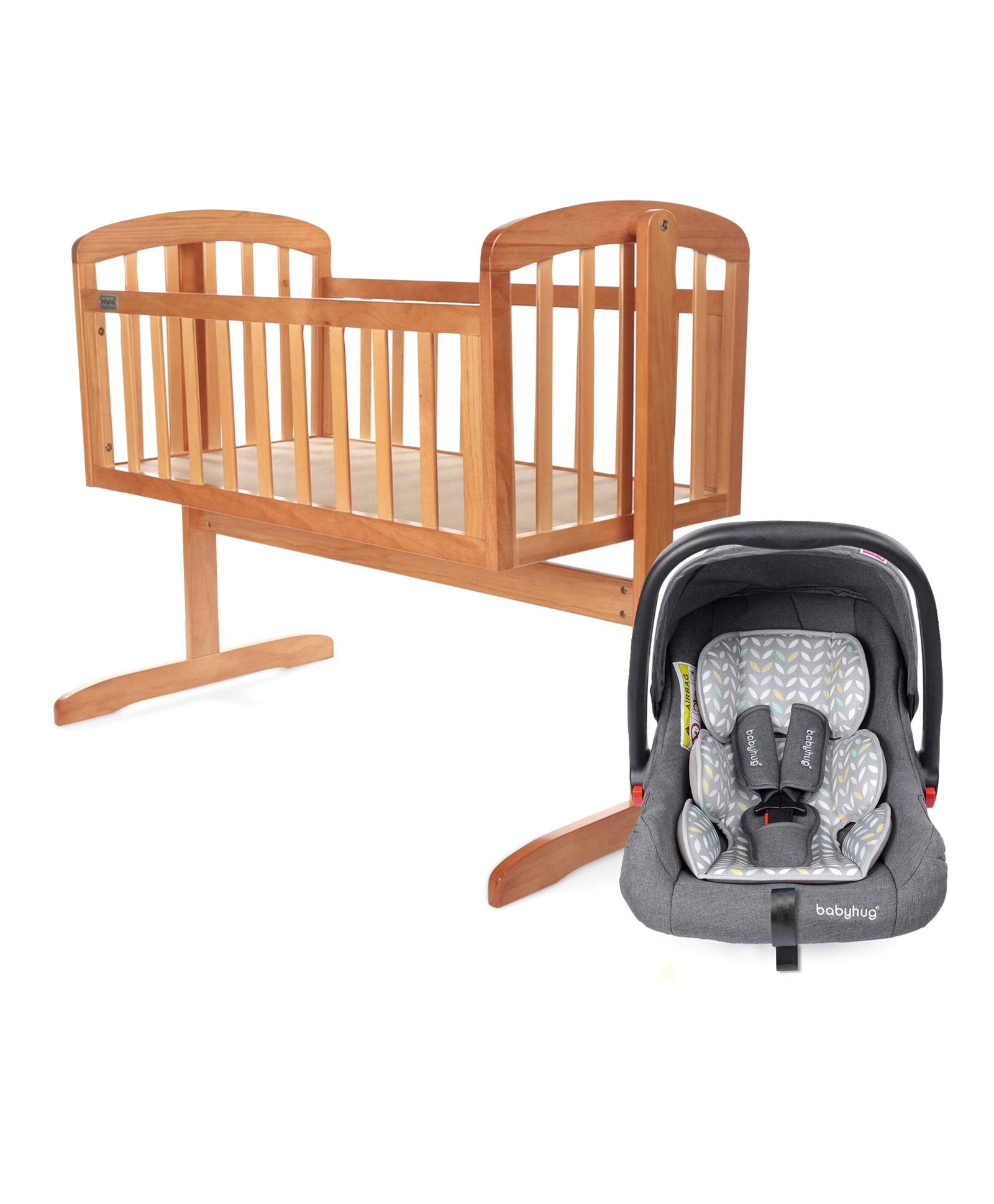 Buy Babyhug Amber Car Seat Cum Carry Cot With Rocking Base