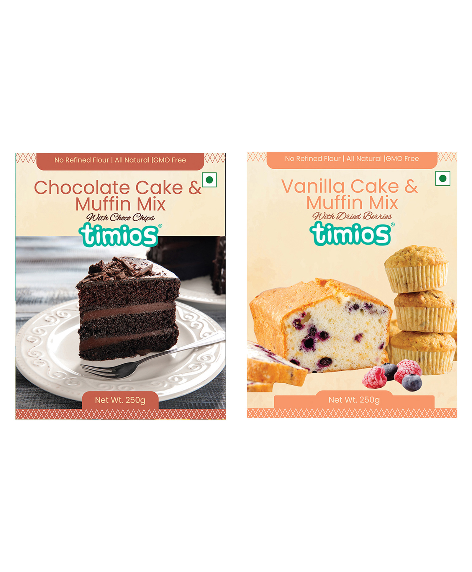 timios Multigrain Eggless Instant Chocolate Cake Mix - 250 gm & timios Multigrain Eggless Instant Vanilla Cake Mix - 250 gm-picture-13